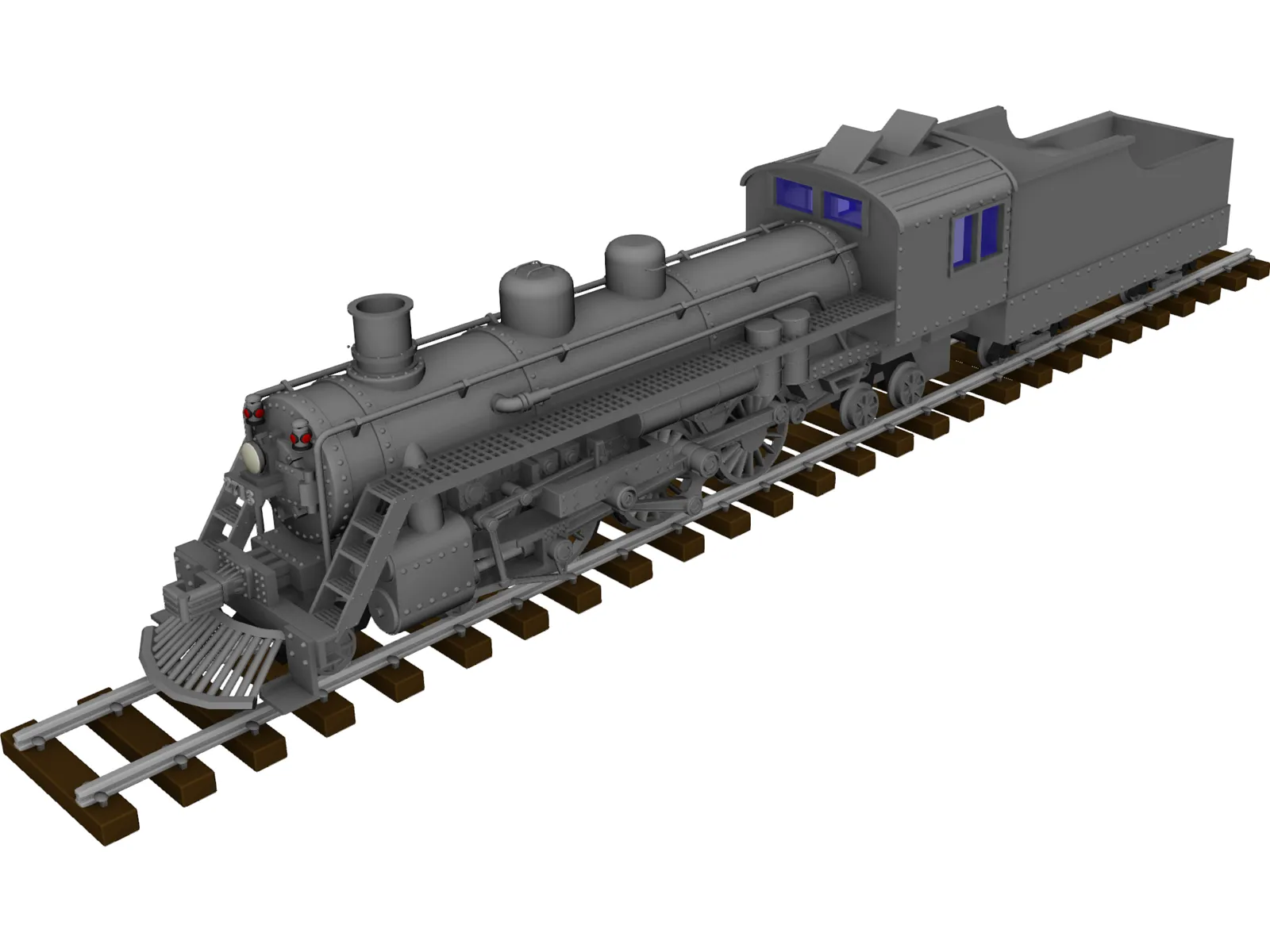 Steamlocomotive 3D Model main preview