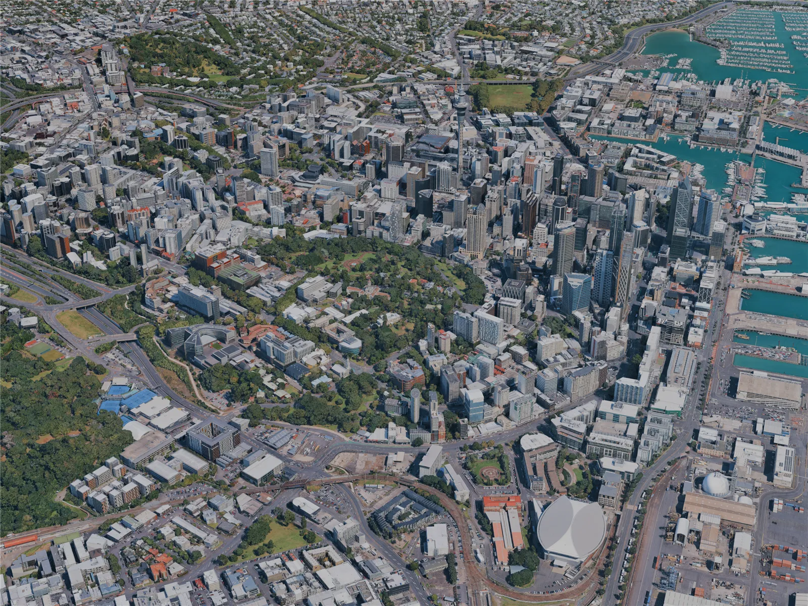 Auckland City, New Zealand (2024) 3D Model main preview