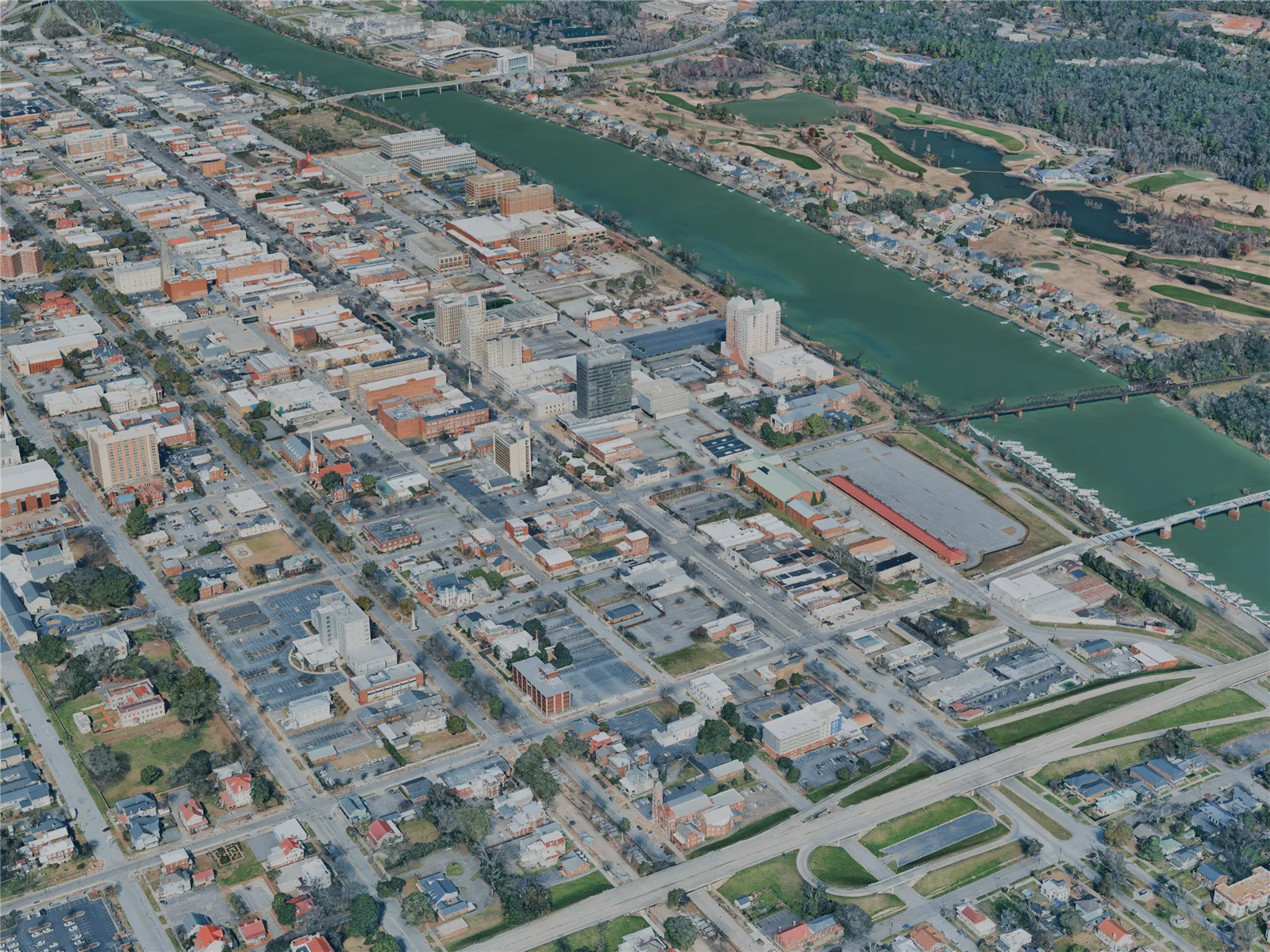 Augusta City, GA, USA (2024) 3D Model main preview