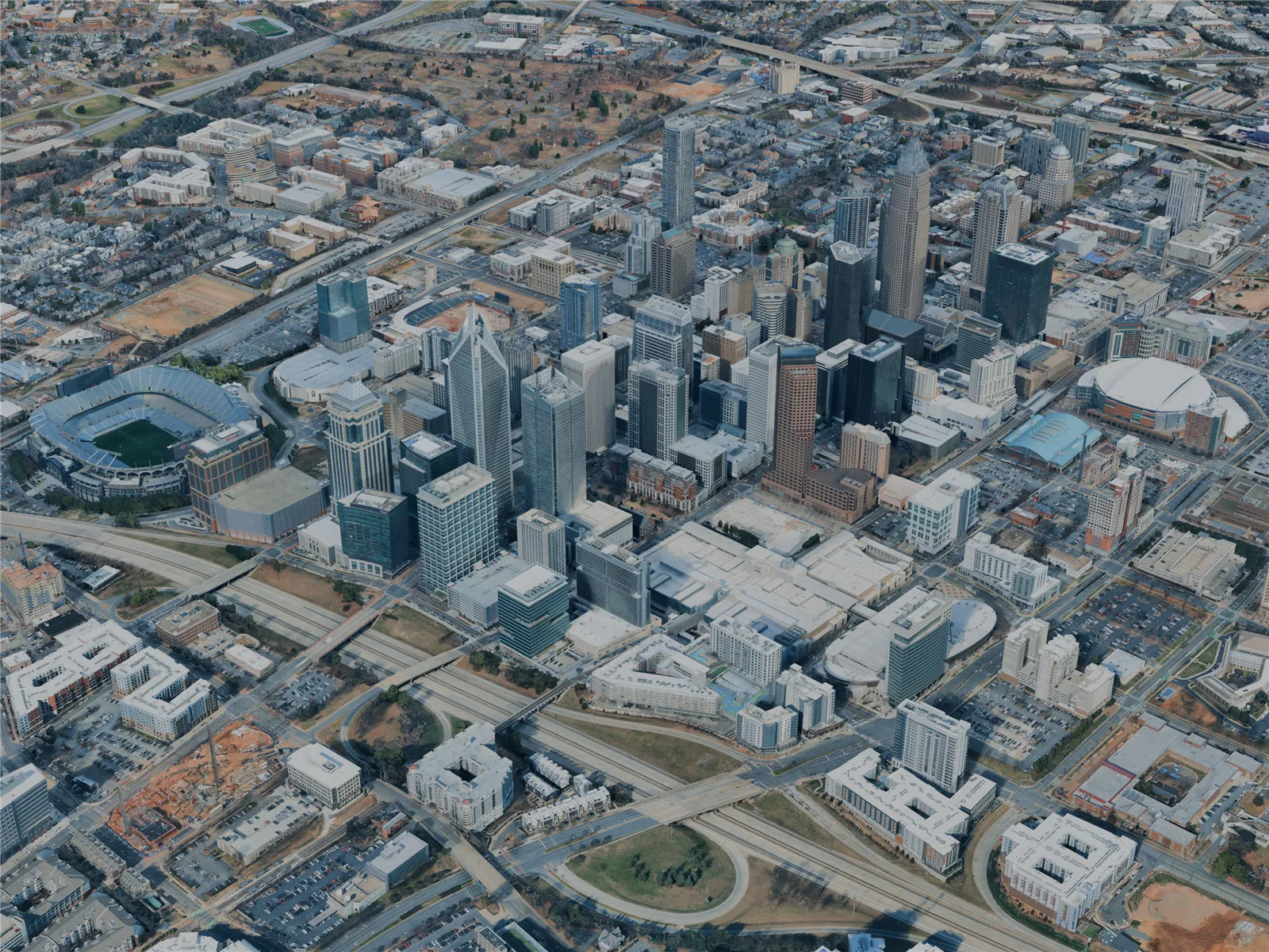 Charlotte City, NC, USA (2024) 3D Model main preview