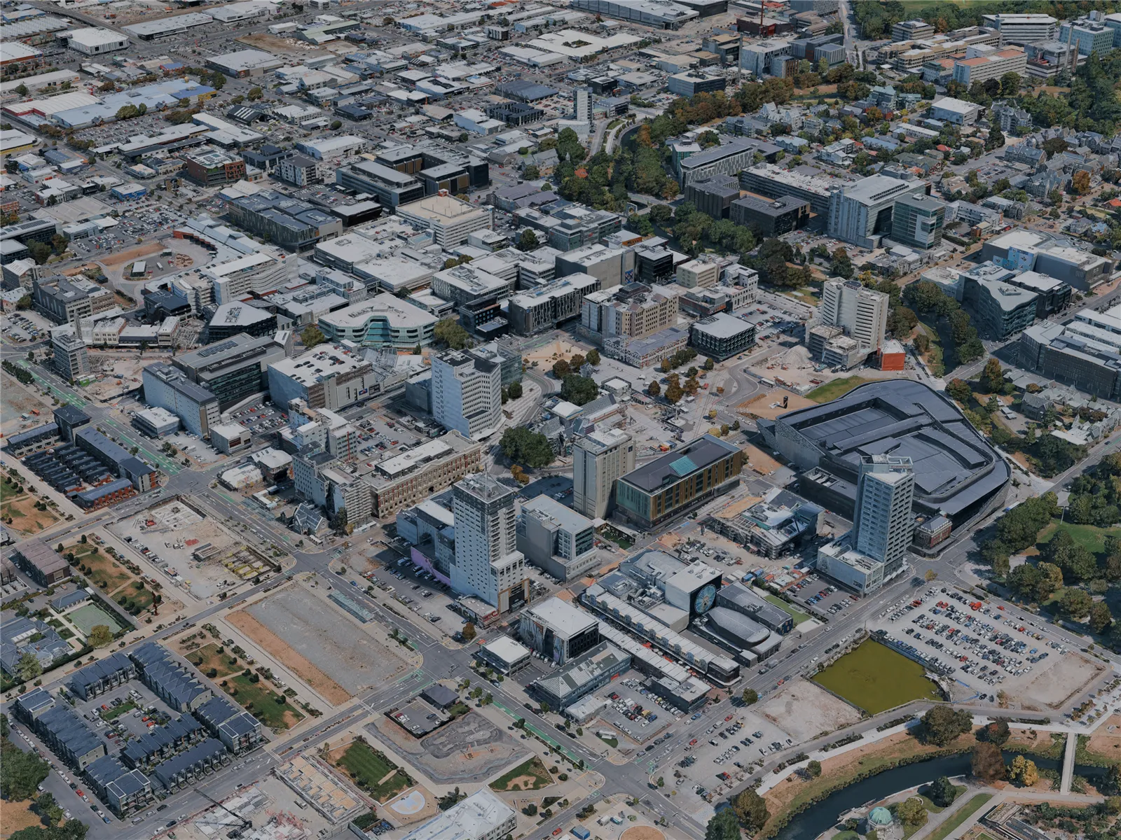 Christchurch City, New Zealand (2024) 3D Model main preview
