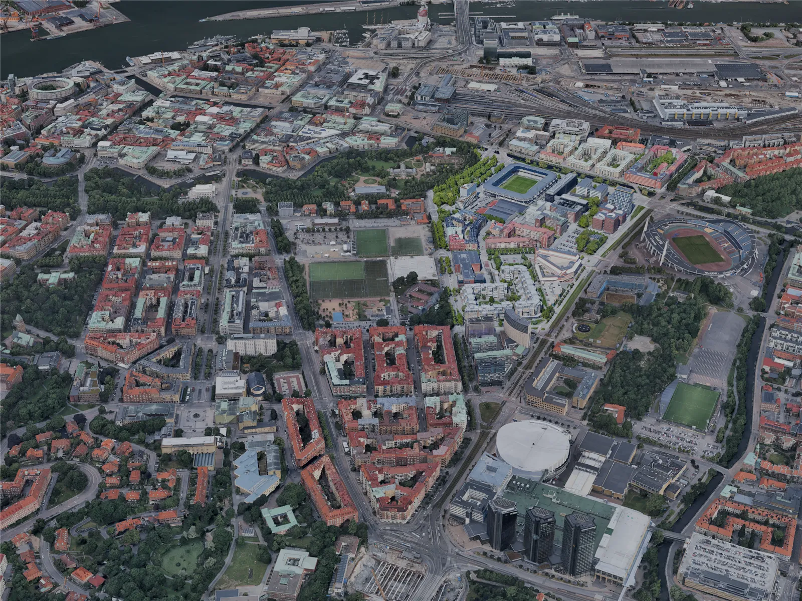 Gothenburg City, Sweden (2022) 3D Model main preview