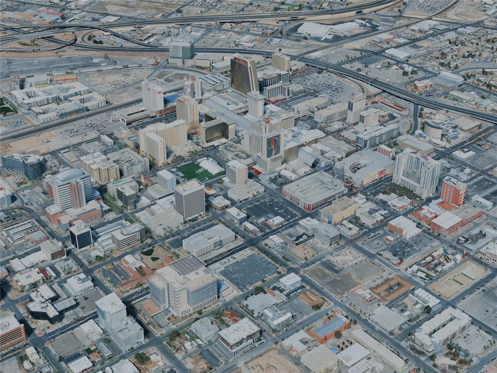 Las Vegas City, Downtown, USA (2024) 3D Model main preview