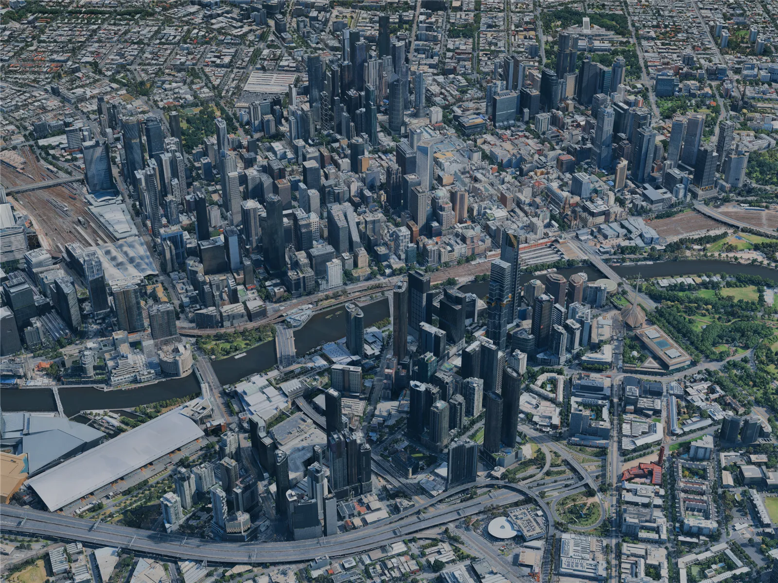 Melbourne City, Australia (2023) 3D Model main preview