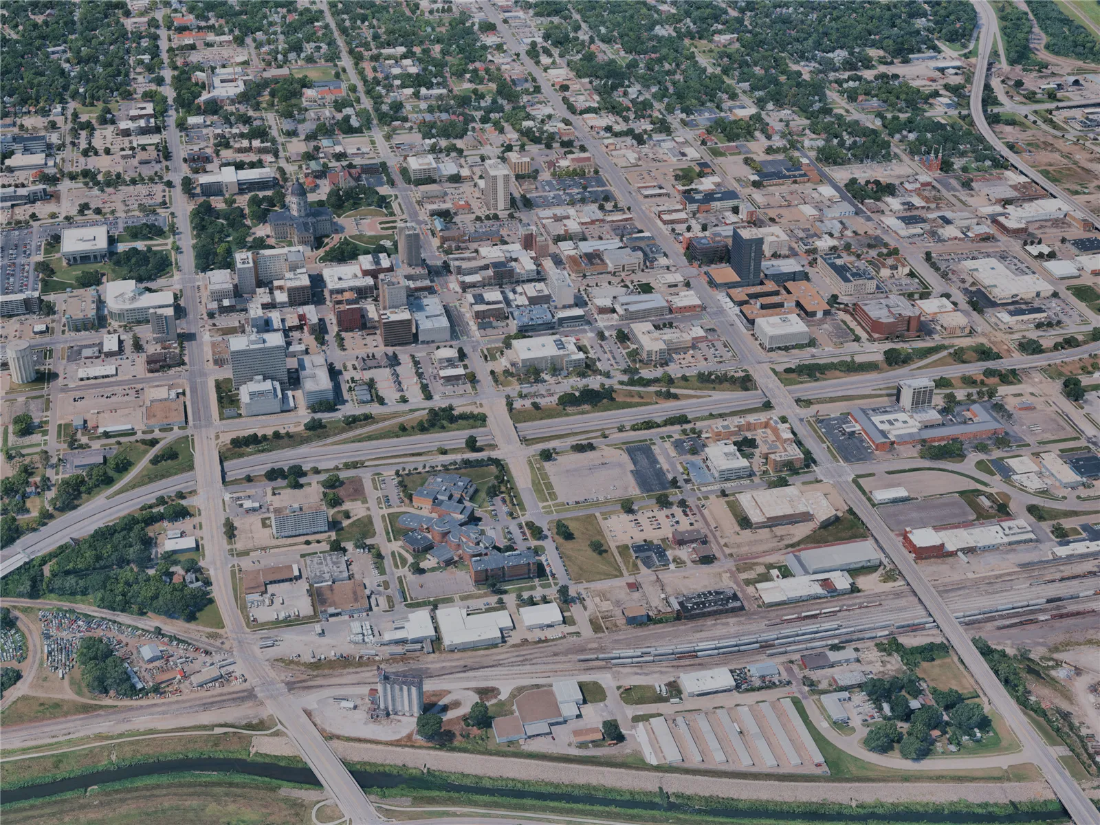 Topeka City, KS, USA (2024) 3D Model main preview