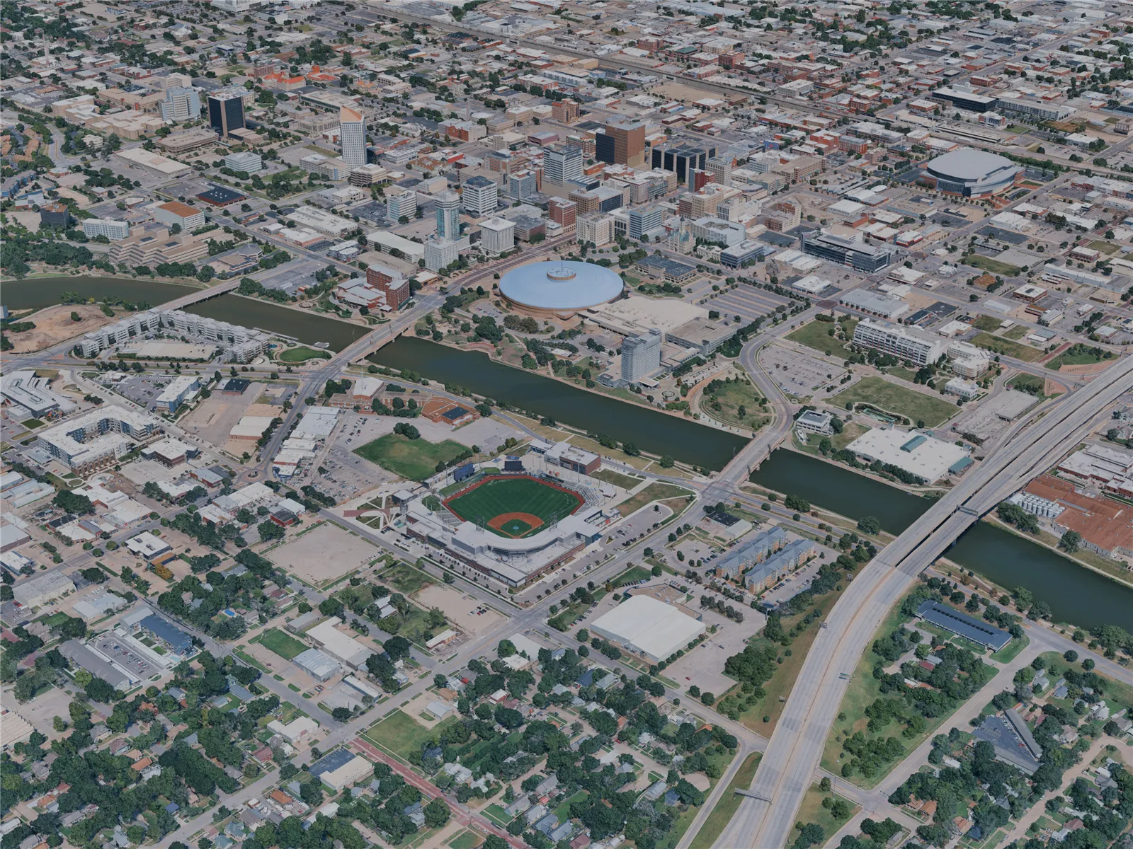 Wichita City, KS, USA (2024) 3D Model main preview
