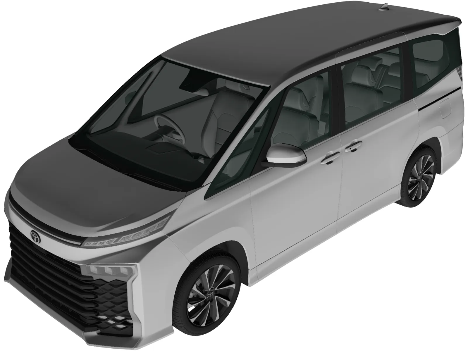 Toyota Voxy S-Z (2022) 3D Model main preview