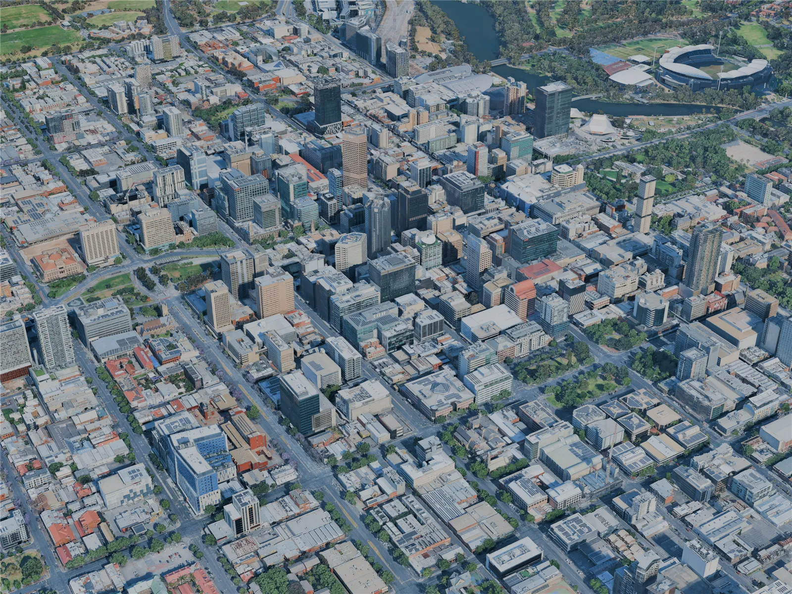 Adelaide City, Australia (2024) 3D Model main preview
