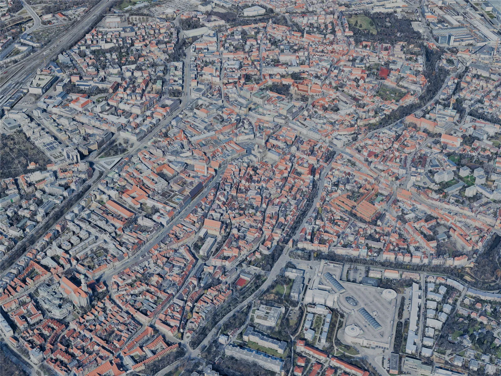Augsburg City, Germany (2025) 3D Model main preview