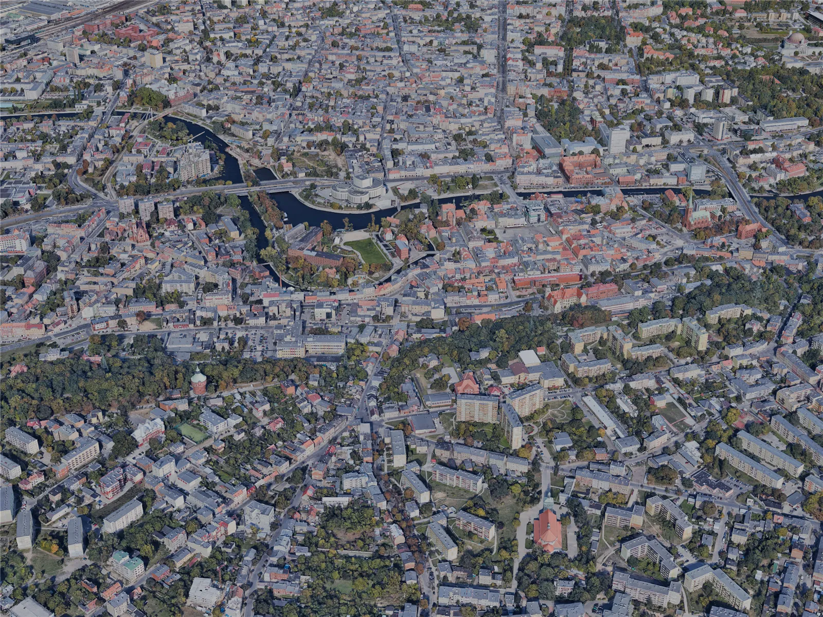 Bydgoszcz City, Poland (2023) 3D Model main preview