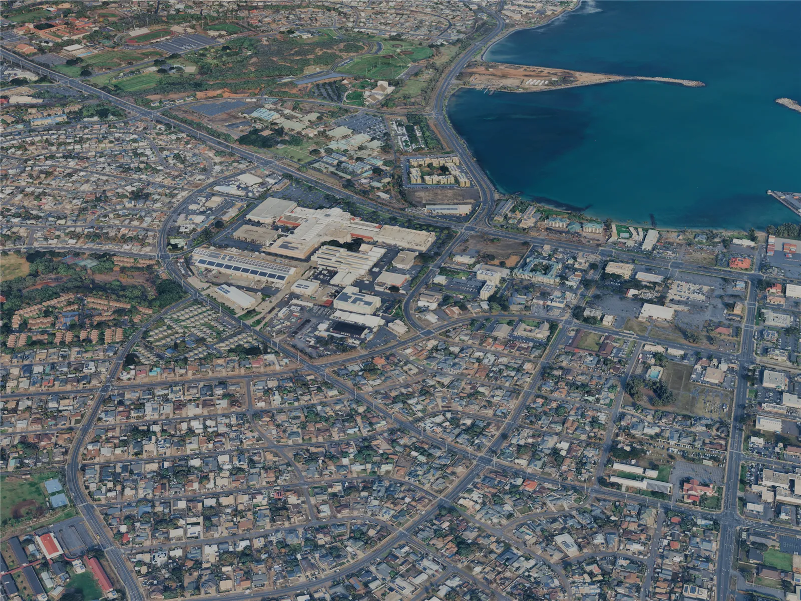 Kahului City, HI, USA (2025) 3D Model main preview