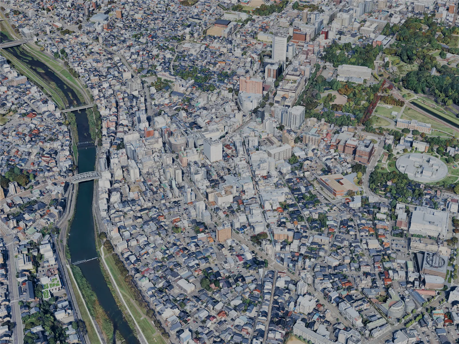 Kanazawa City, Japan (2024) 3D Model main preview