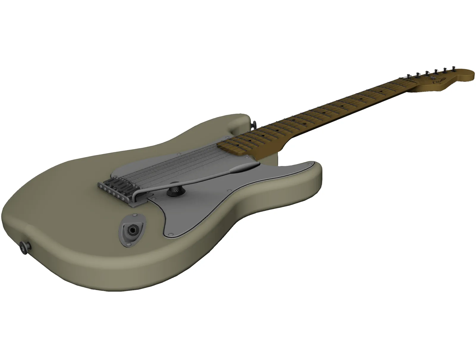Fender YJM Nylon Stratocaster (1996) 3D Model main preview