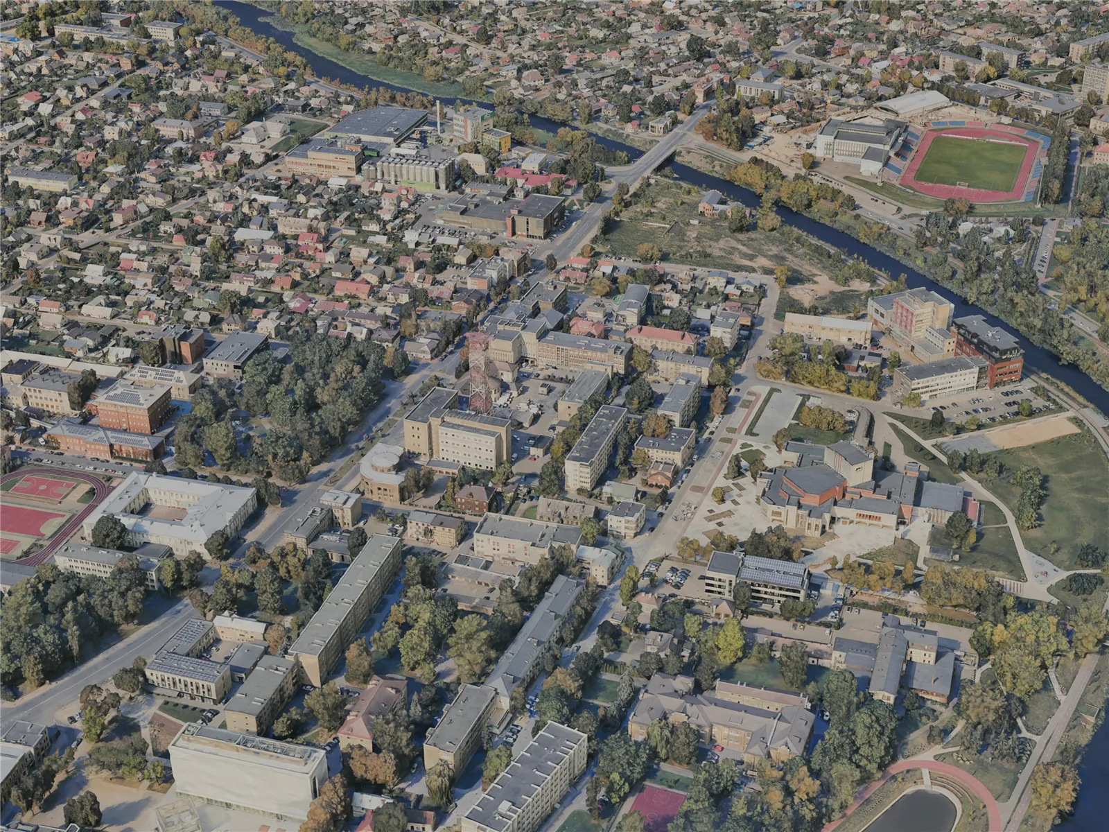 Panevezys City, Lithuania (2023) 3D Model main preview