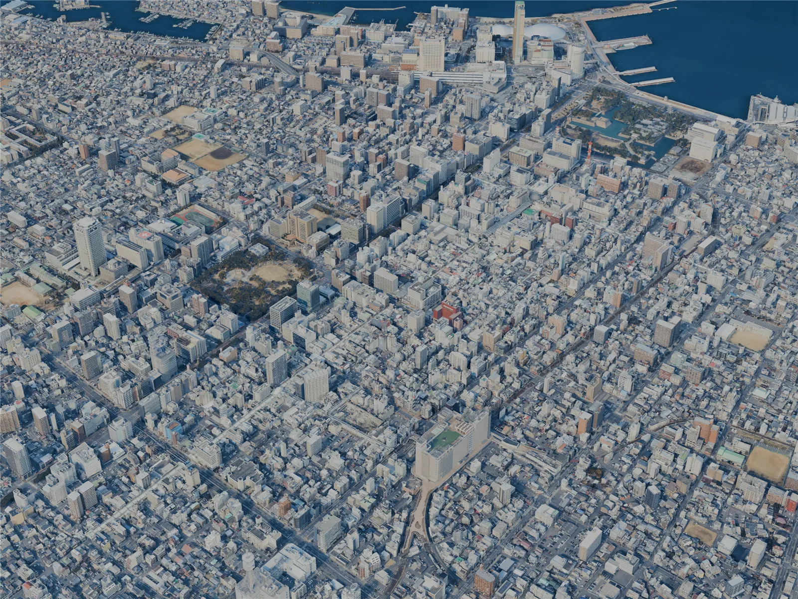 Takamatsu City, Japan (2025) 3D Model main preview