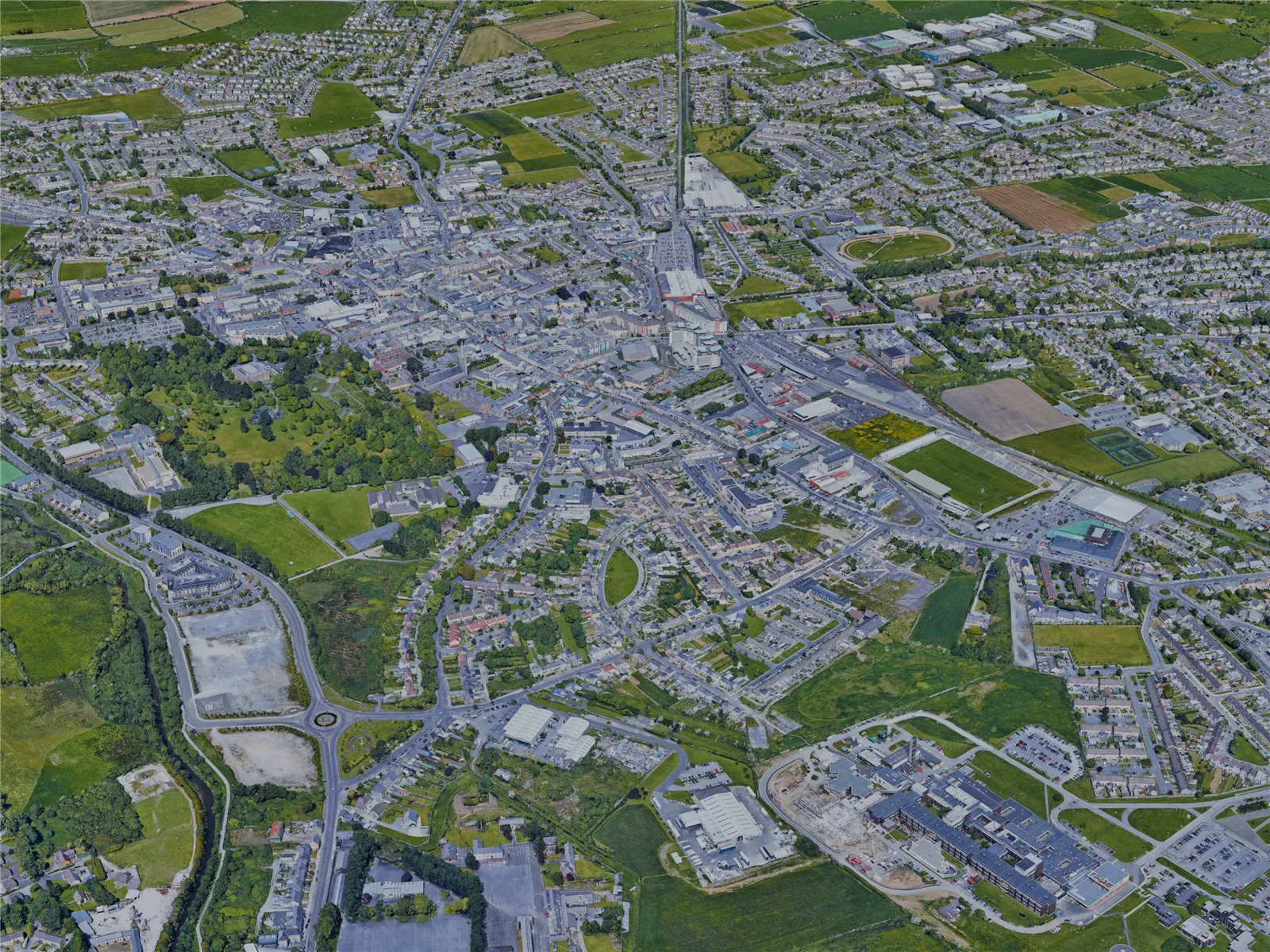 Tralee City, Ireland (2023) 3D Model main preview