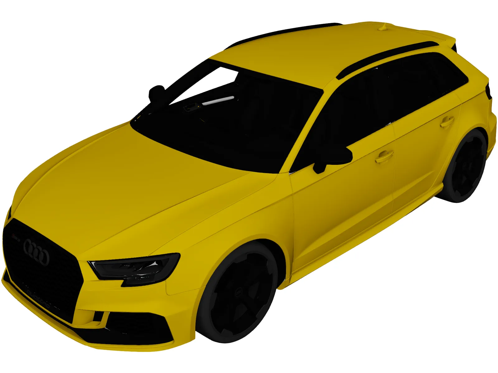 Audi RS3 Sportback (2018) 3D Model main preview