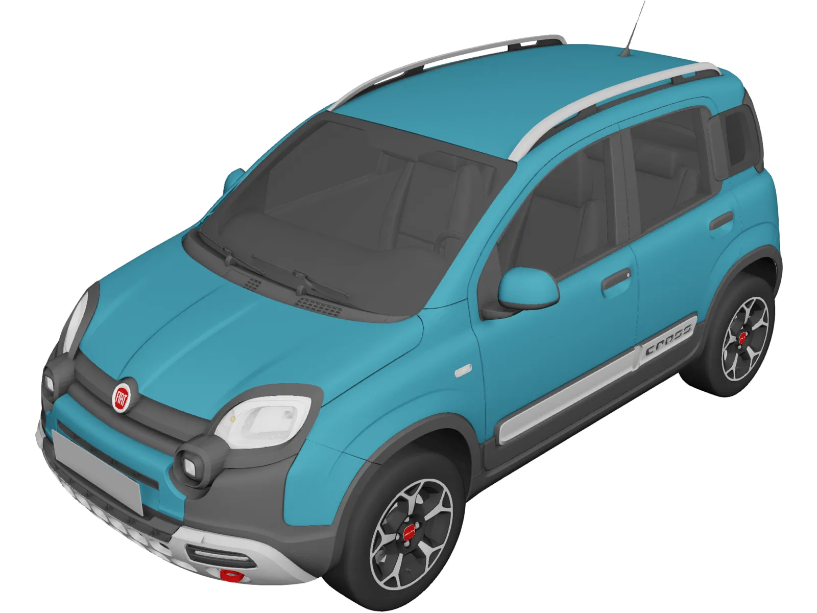 Fiat Panda Cross (2021) 3D Model main preview