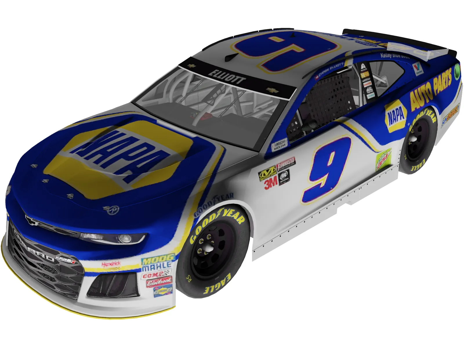 Nascar Chevy SS 3D Model main preview