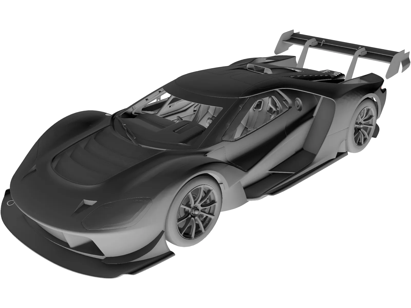 Ford GT40 (2023) 3D Model main preview