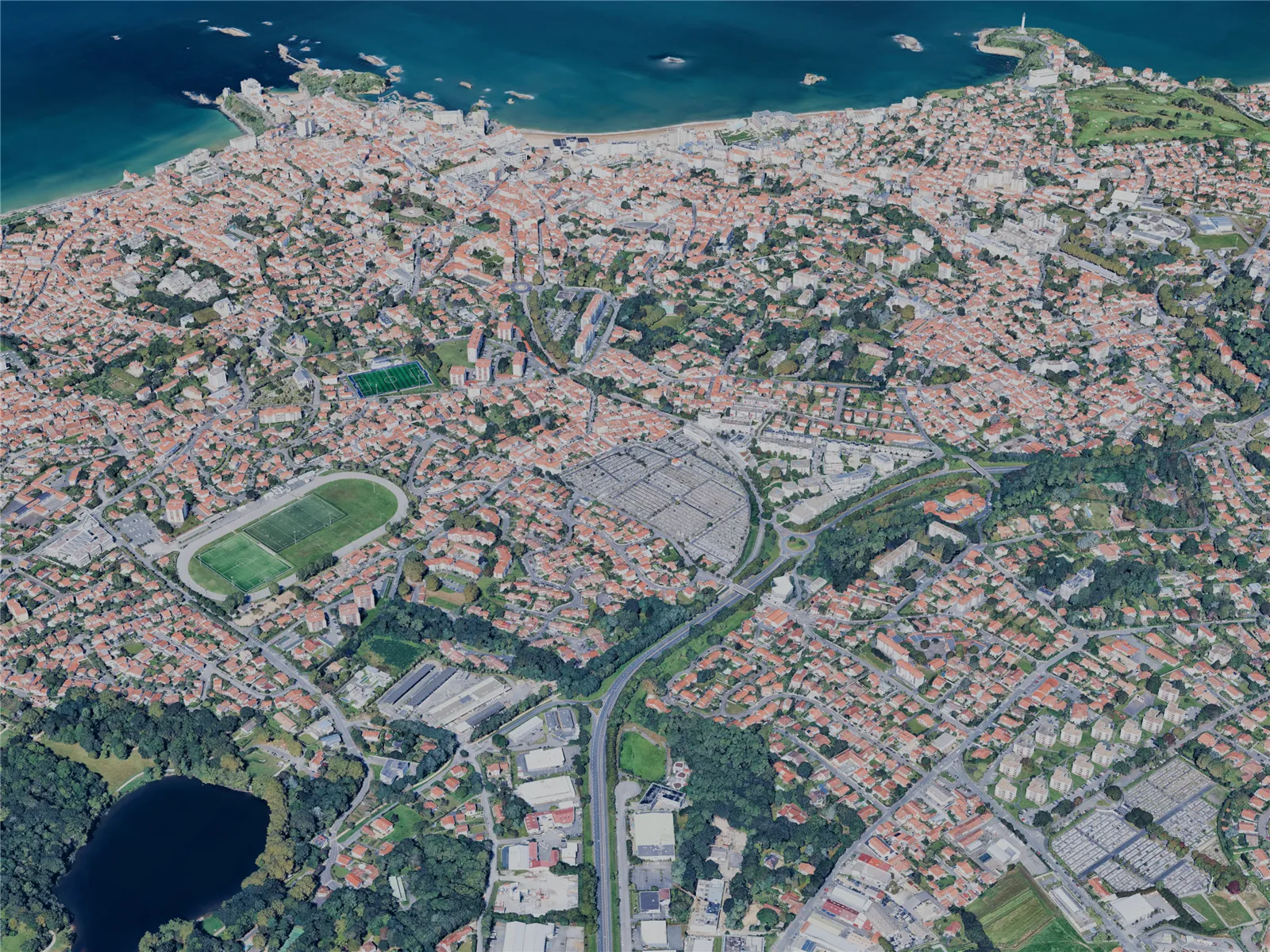 Biarritz City, France (2024) 3D Model main preview