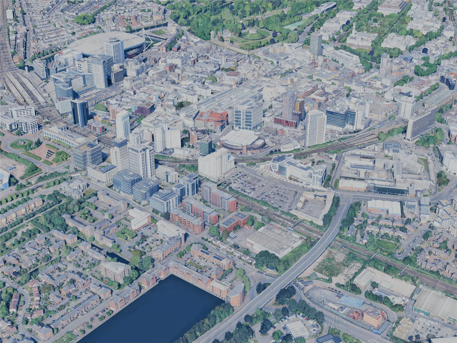 Cardiff City, UK (2025) 3D Model main preview