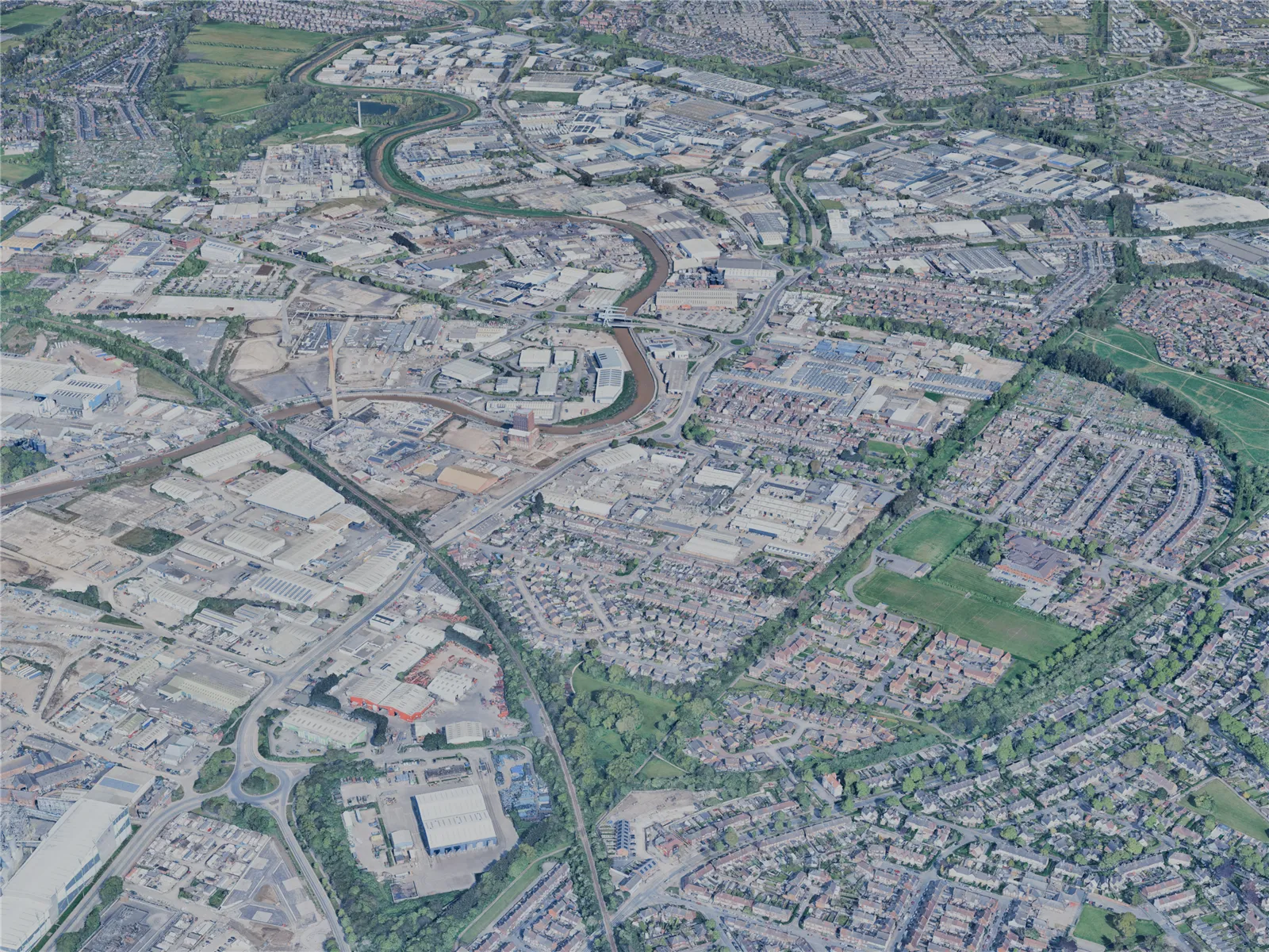 Hull City, UK (2025) 3D Model main preview