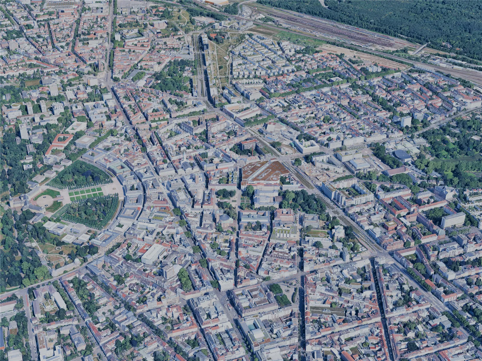 Karlsruhe City, Germany (2025) 3D Model main preview