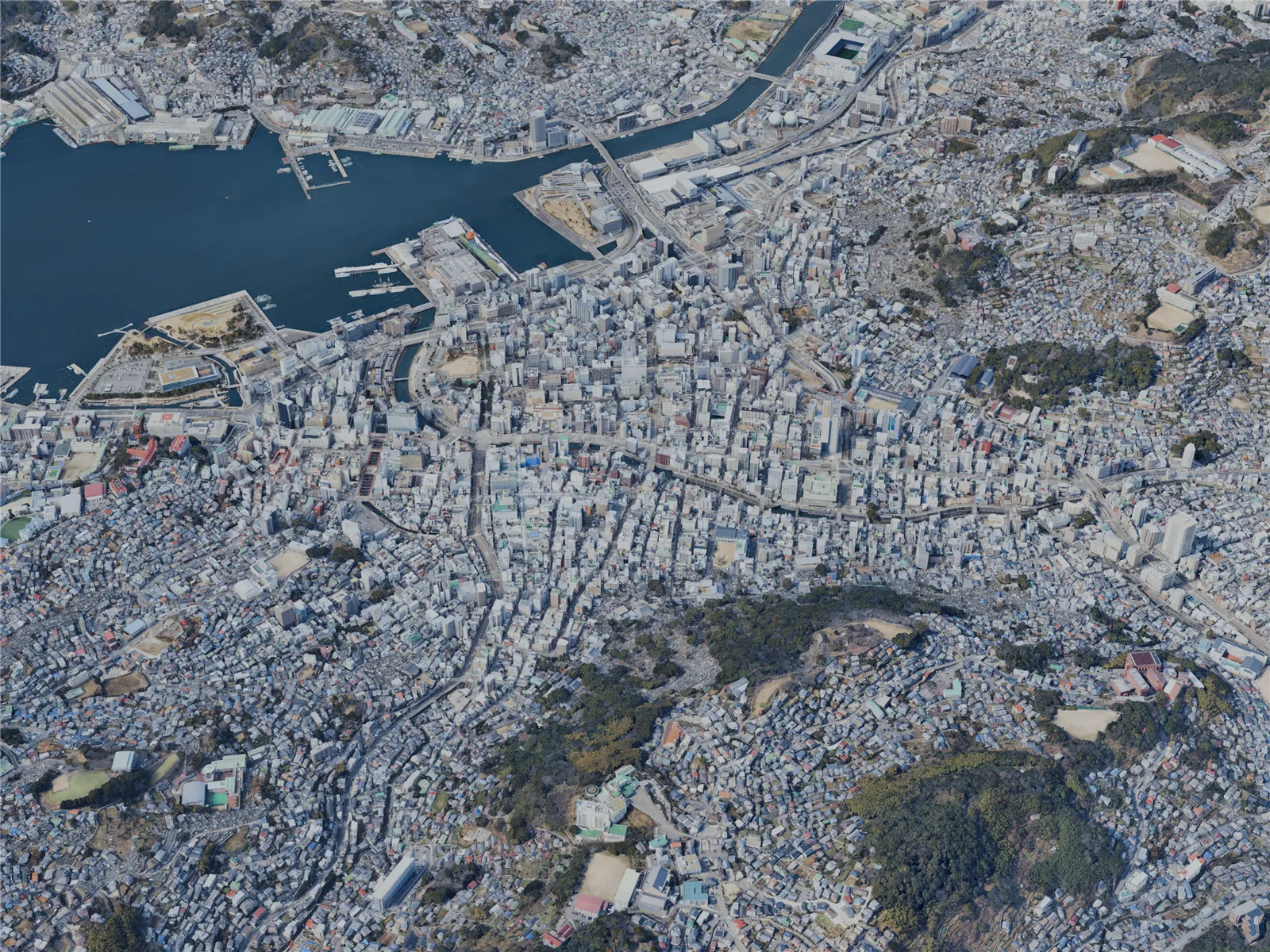 Nagasaki City, Japan (2025) 3D Model main preview