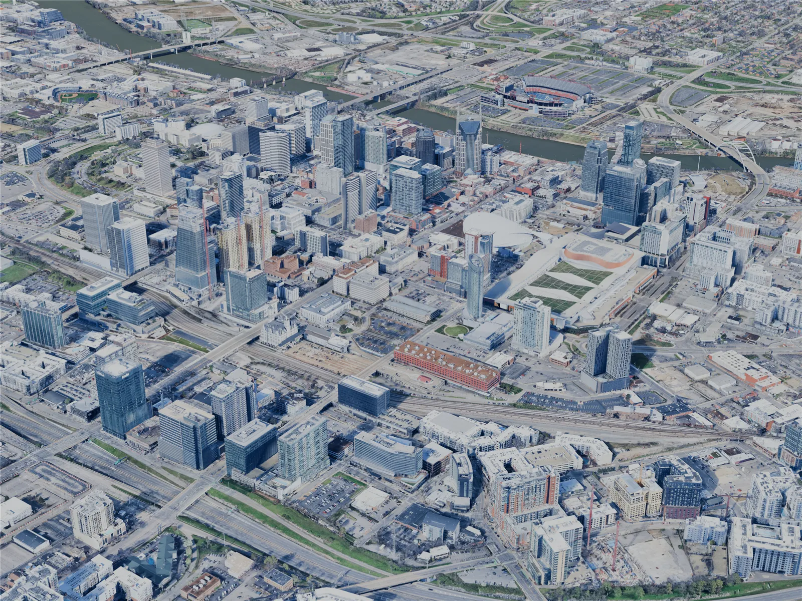 Nashville City, USA (2024) 3D Model main preview