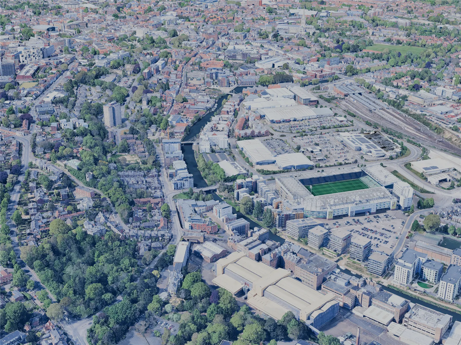 Norwich City, UK (2025) 3D Model main preview
