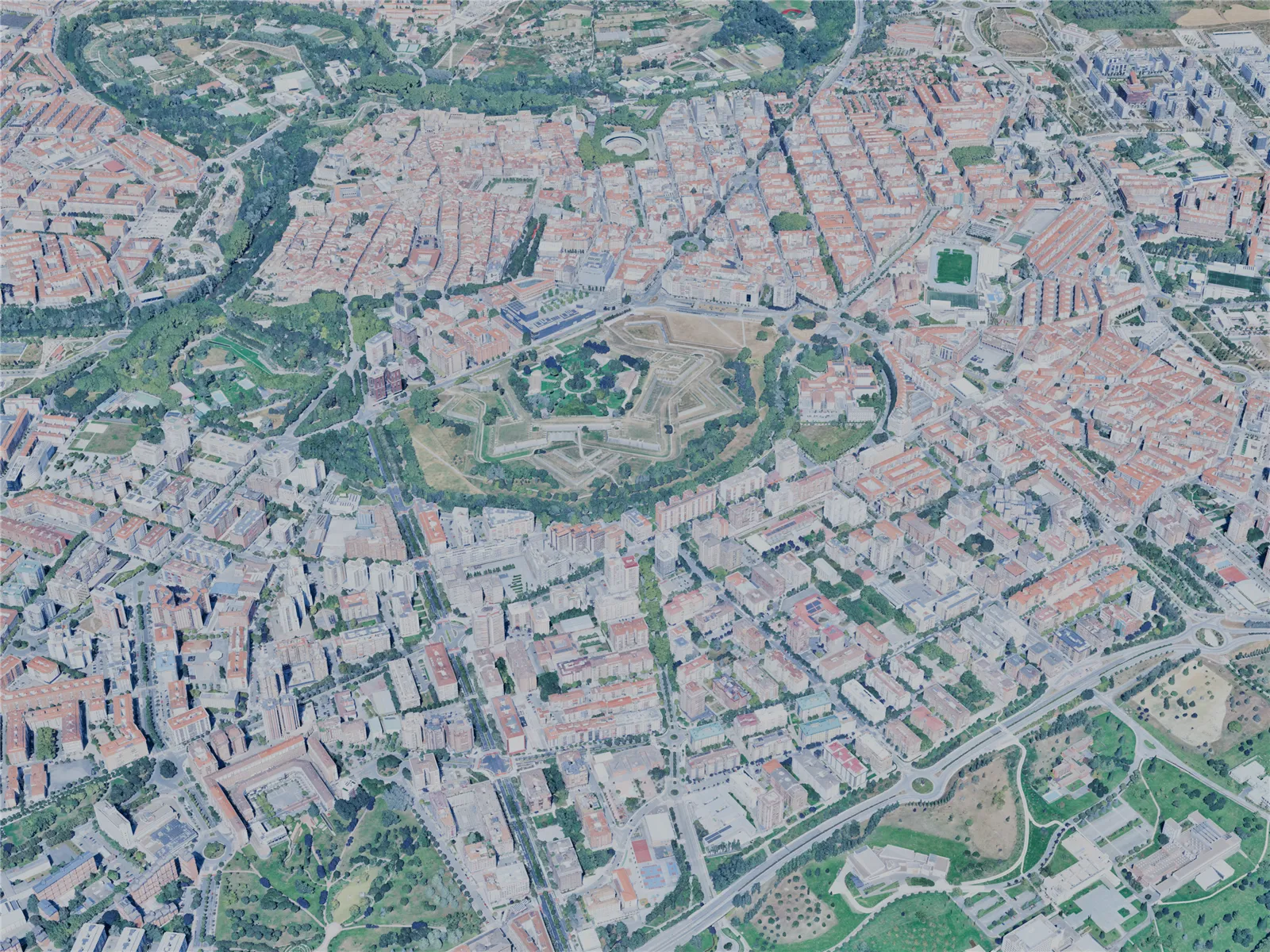 Pamplona City, Spain (2025) 3D Model main preview
