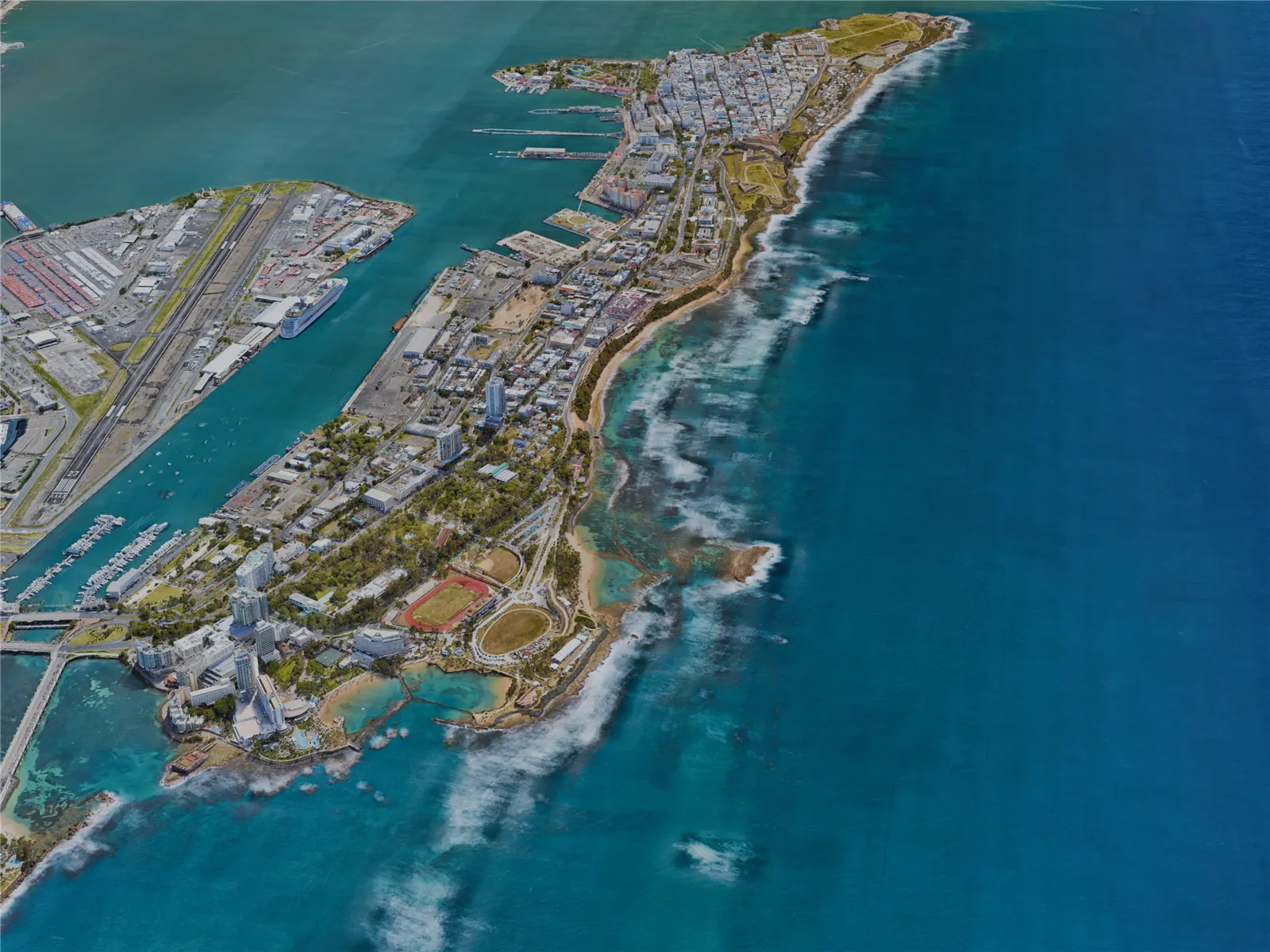 San Juan City, Puerto Rico (2023) 3D Model main preview
