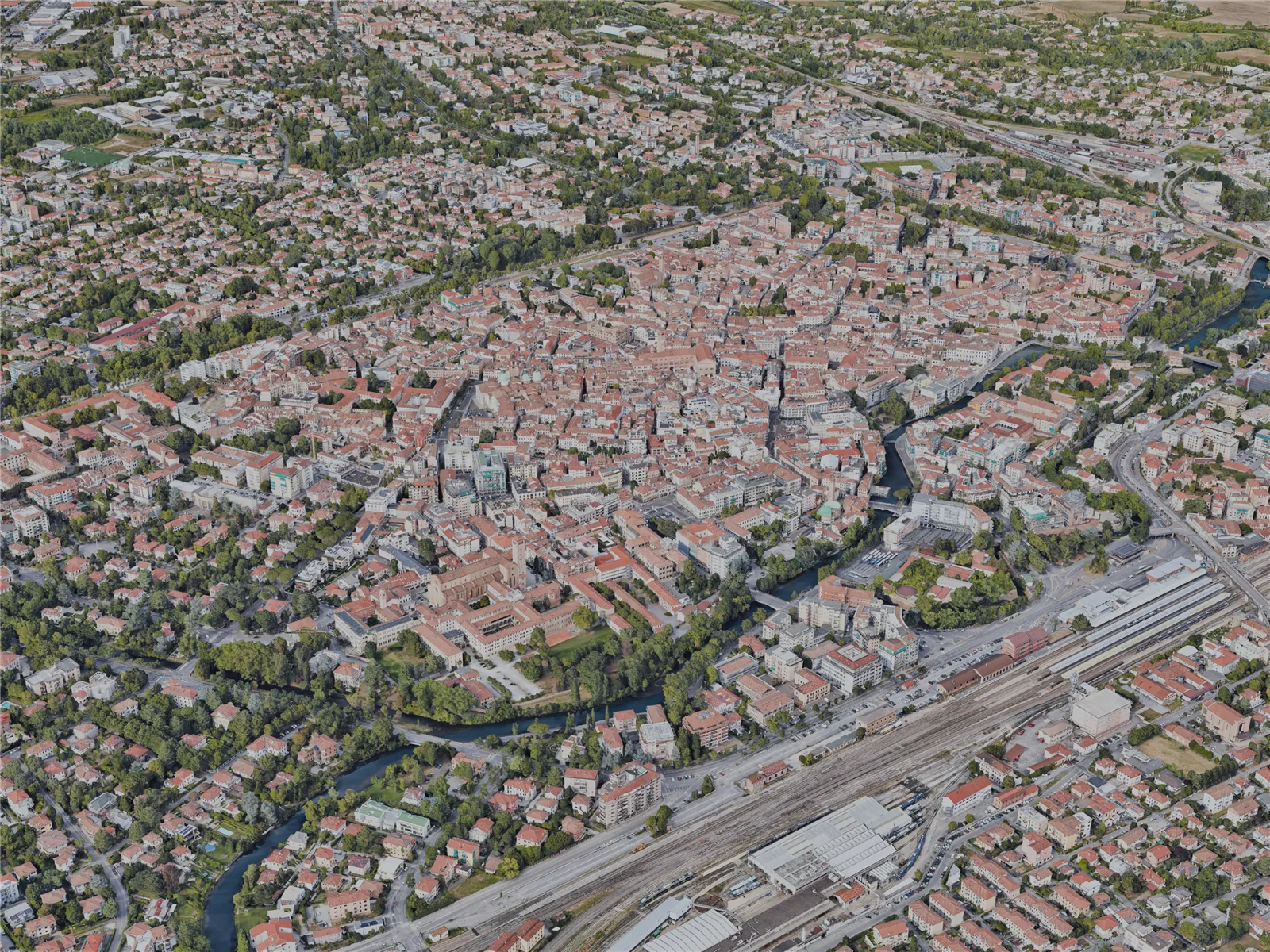 Treviso City, Italy (2023) 3D Model main preview