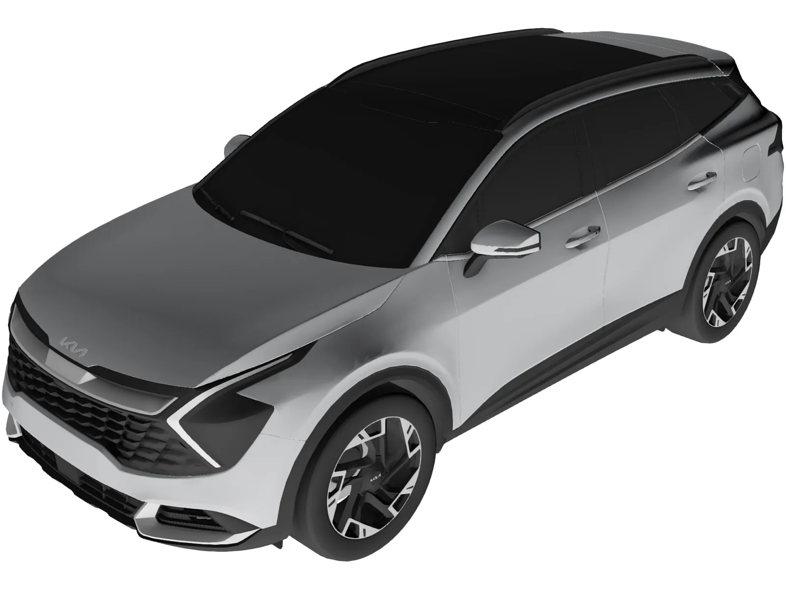Kia Sportage (2021) 3D Model main preview