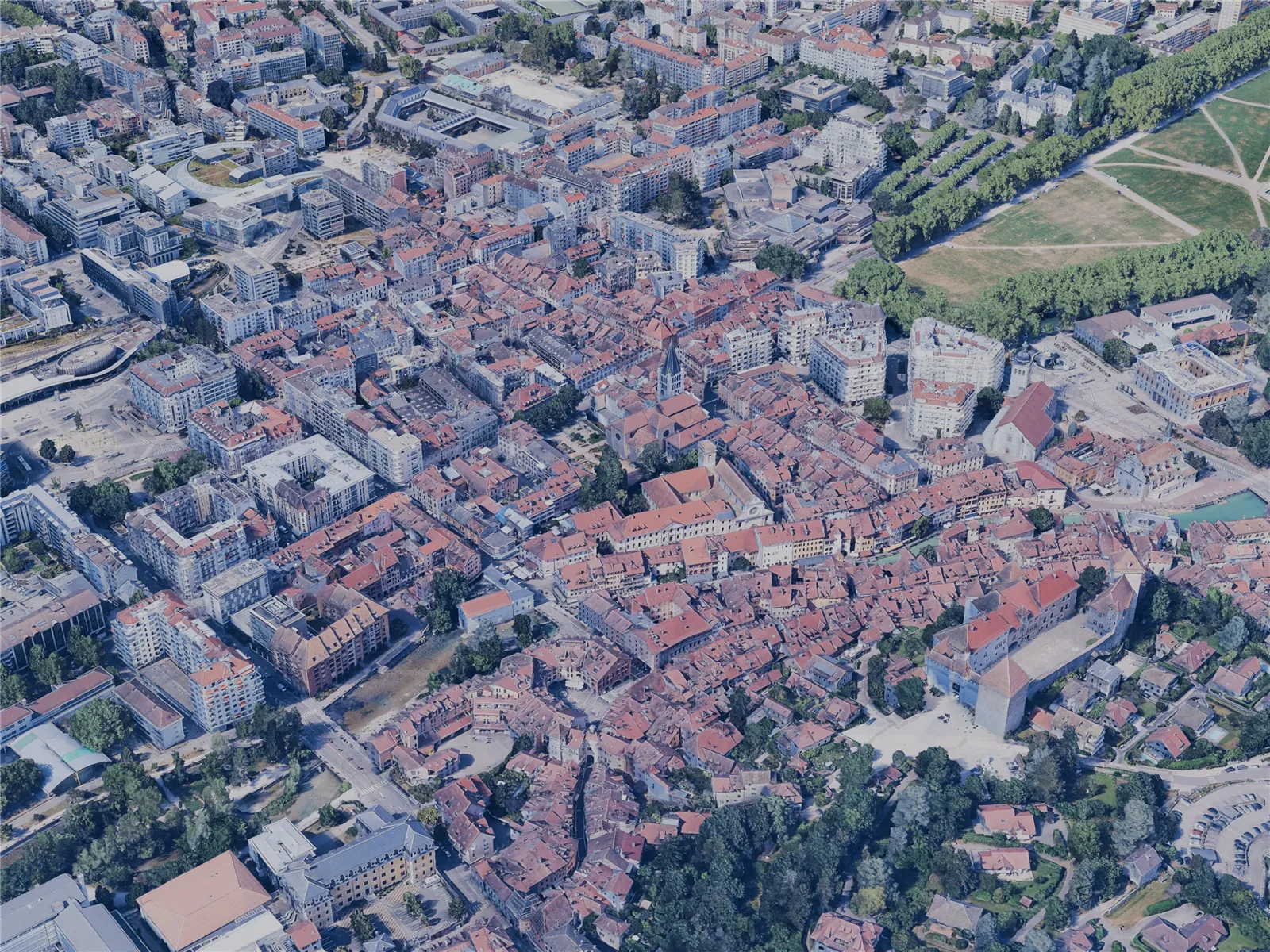 Annecy City, France (2025) 3D Model main preview