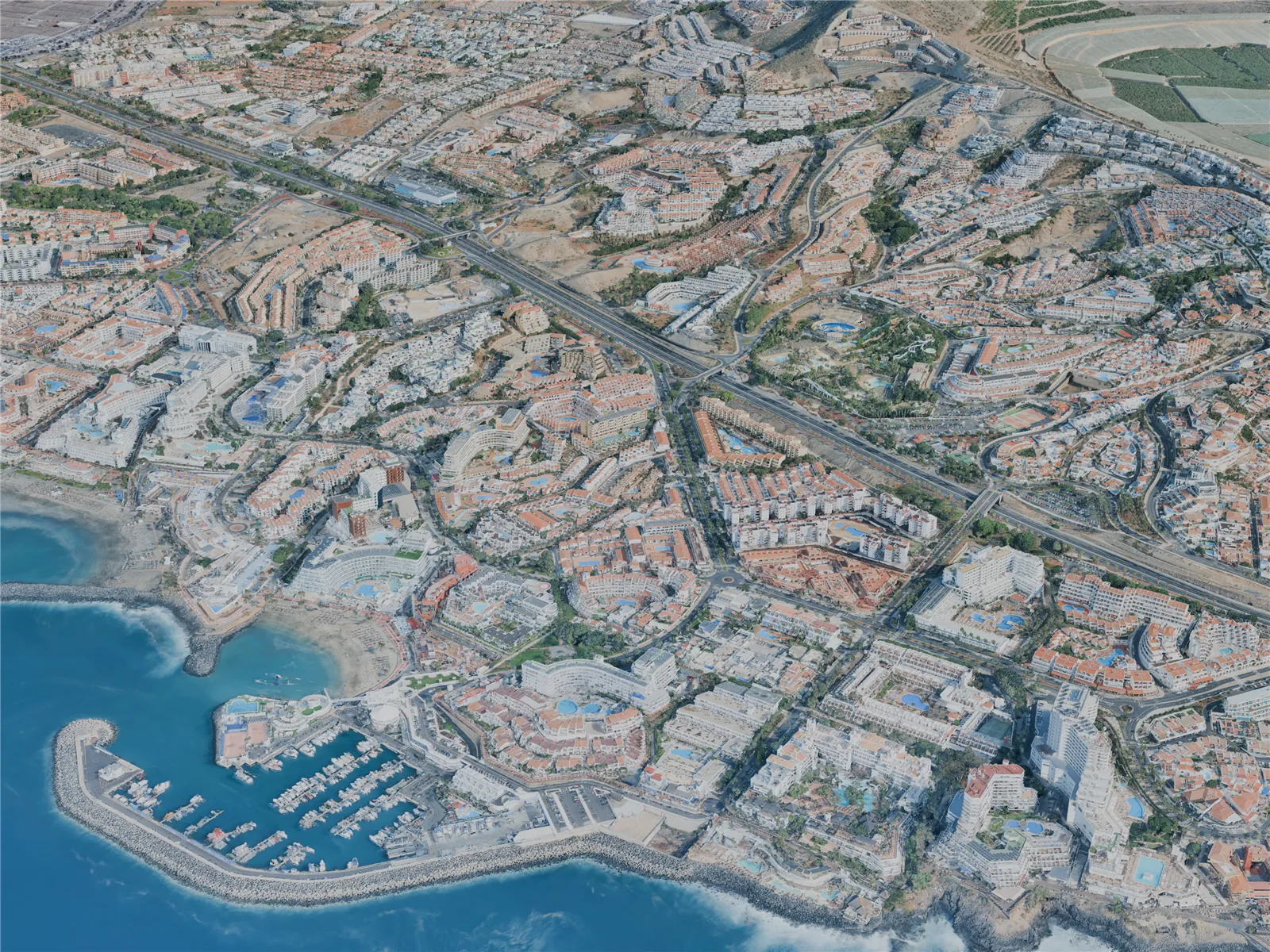 Adeje City, Spain (2025) 3D Model main preview