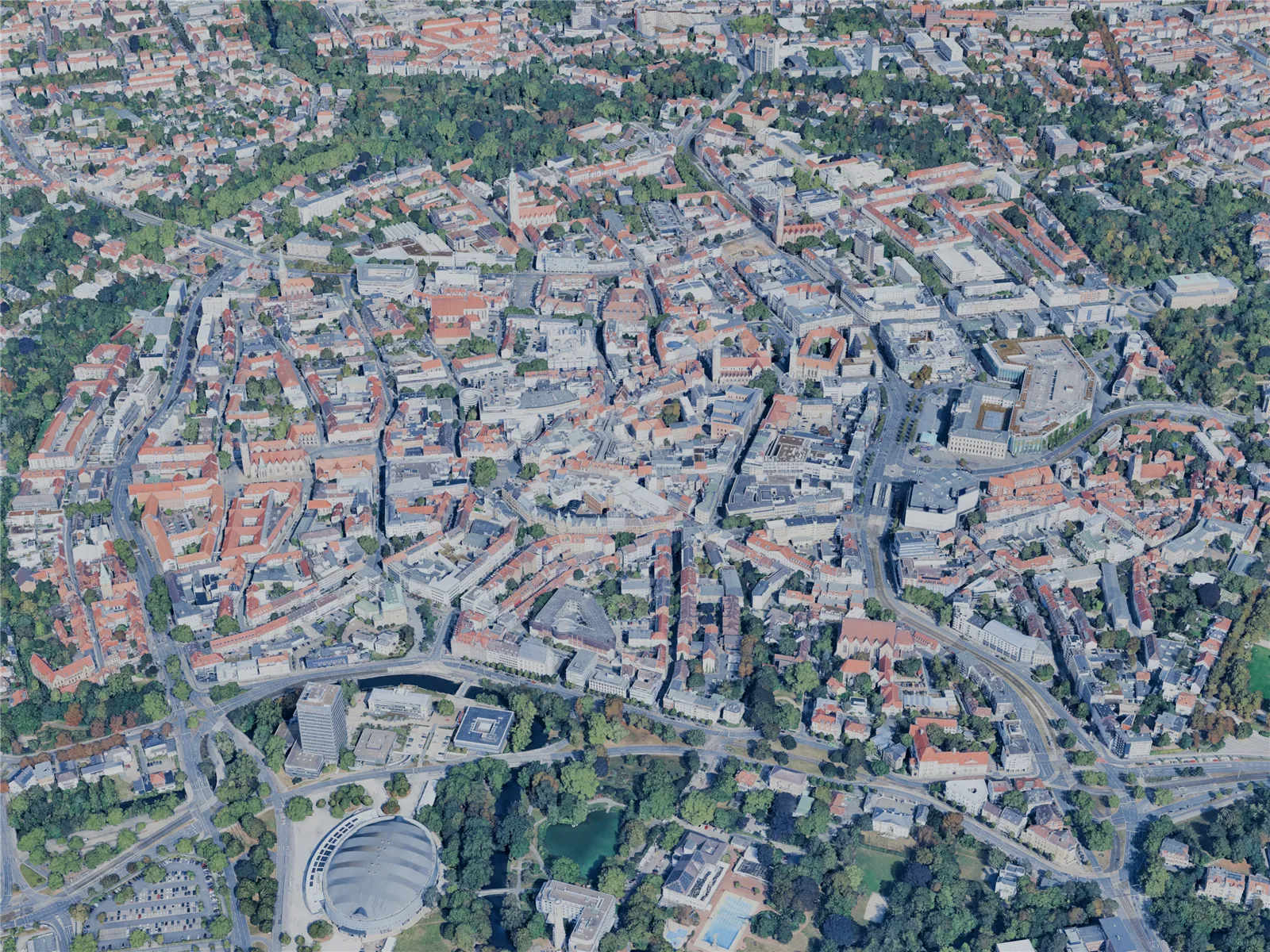 Braunschweig City, Germany (2025) 3D Model main preview