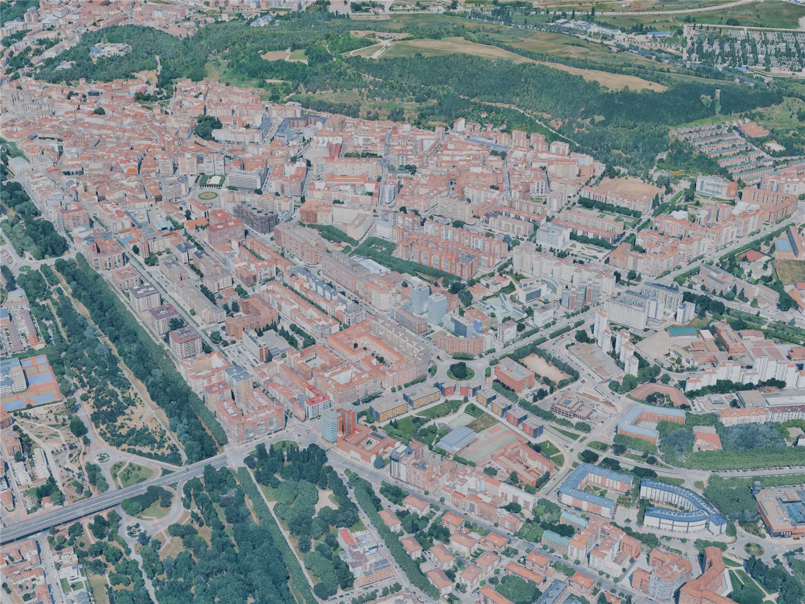 Burgos City, Spain (2025) 3D Model main preview