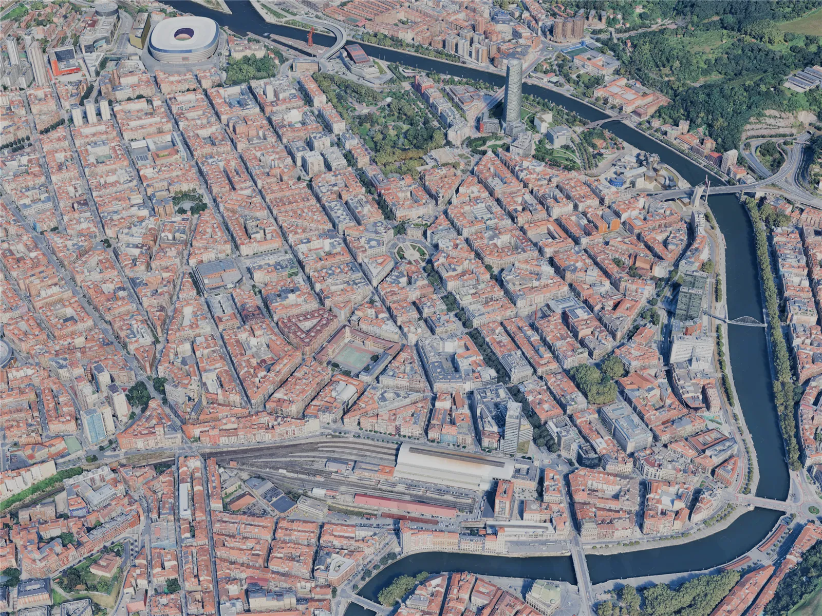 Bilbao City, Spain (2025) 3D Model main preview