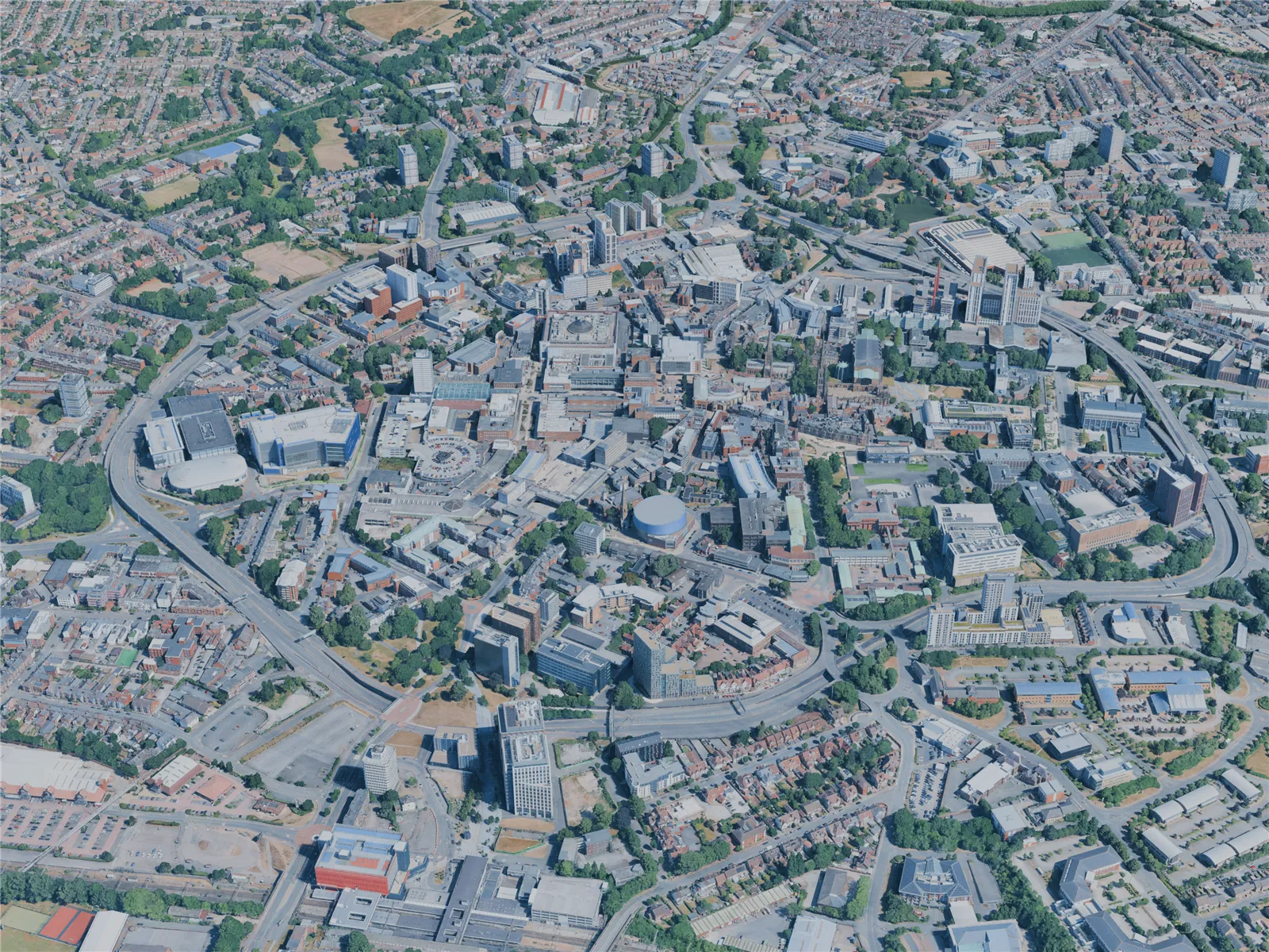 Coventry City, UK (2025) 3D Model main preview
