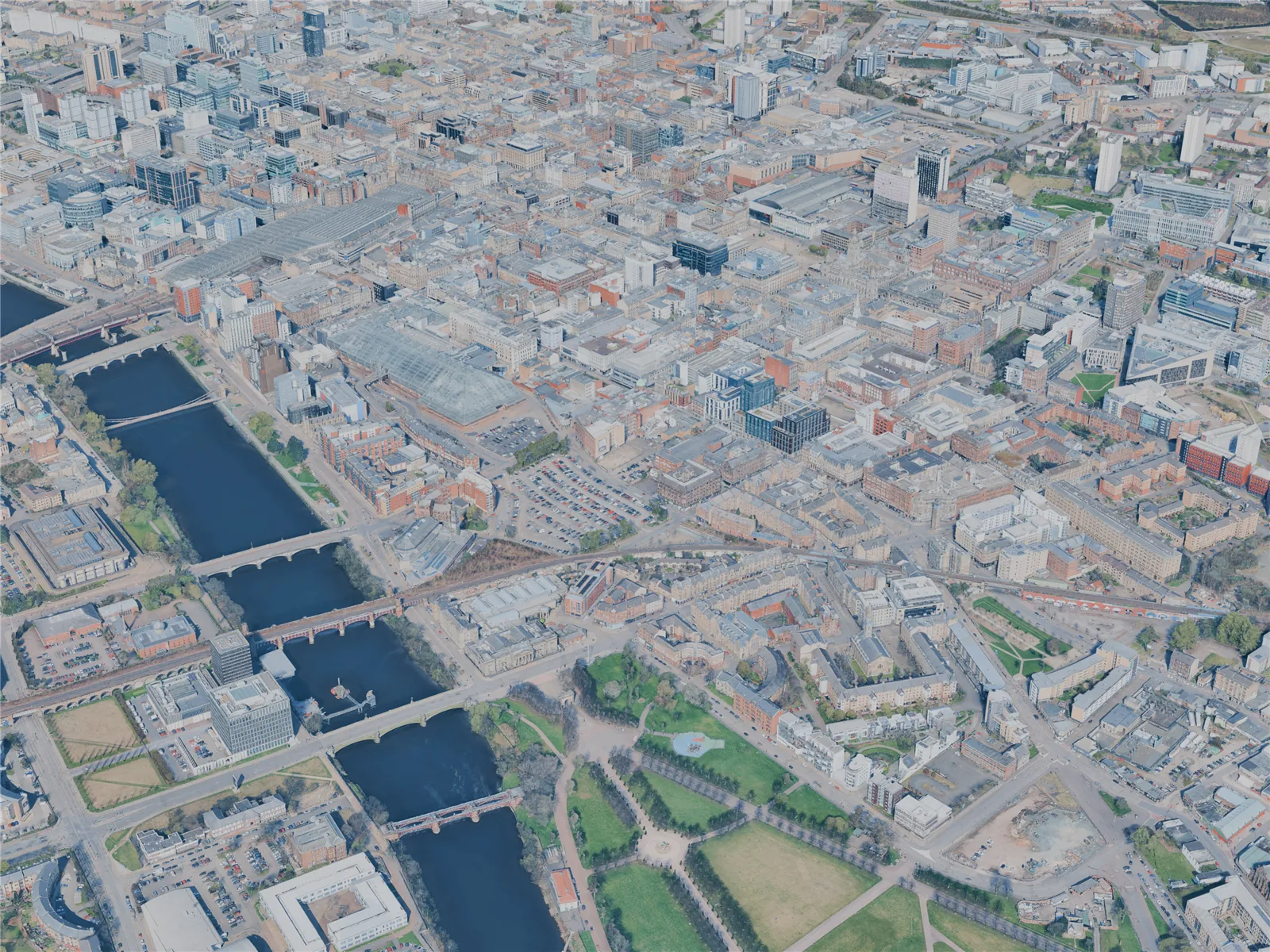 Glasgow City, UK (2025) 3D Model main preview