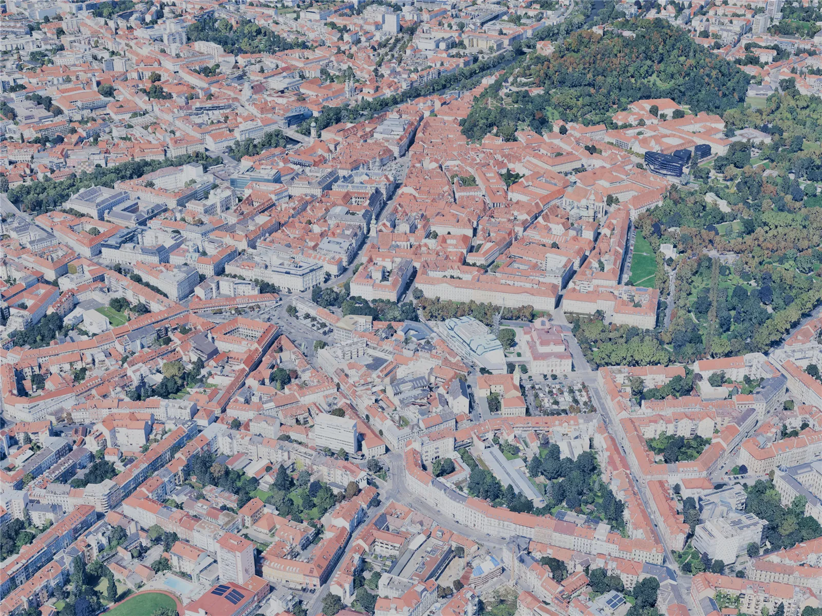 Graz City, Austria (2025) 3D Model main preview