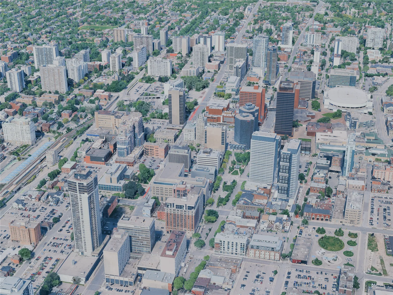 Hamilton City, Canada (2025) 3D Model main preview