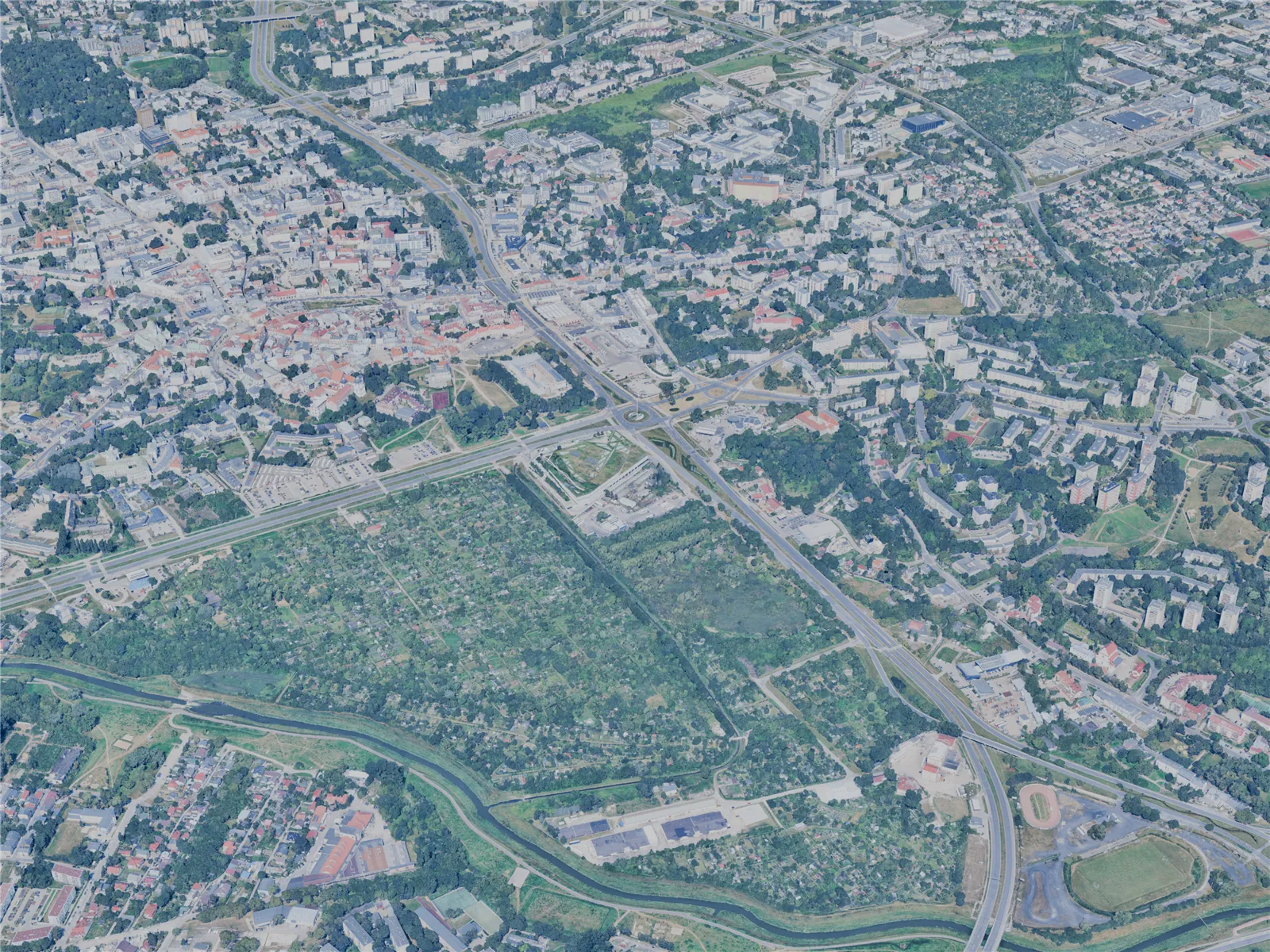 Lublin City, Poland (2025) 3D Model main preview