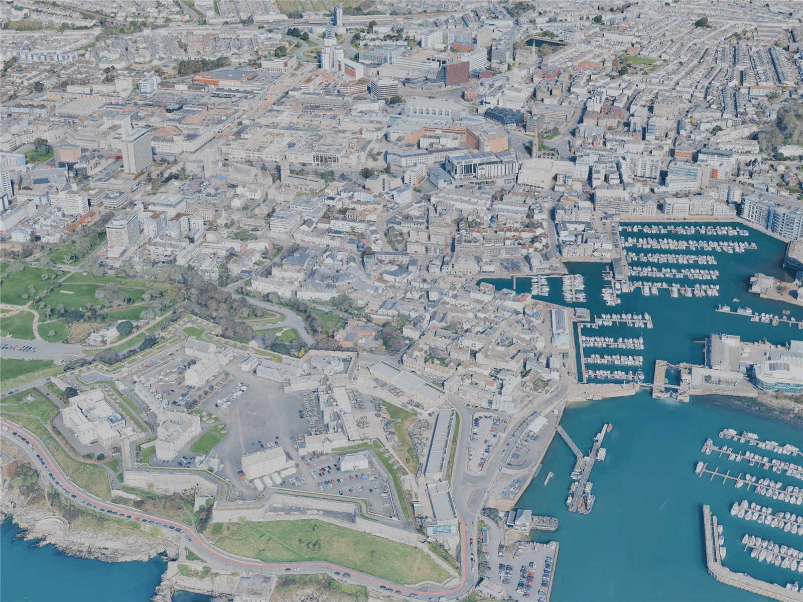 Plymouth City, UK (2025) 3D Model main preview