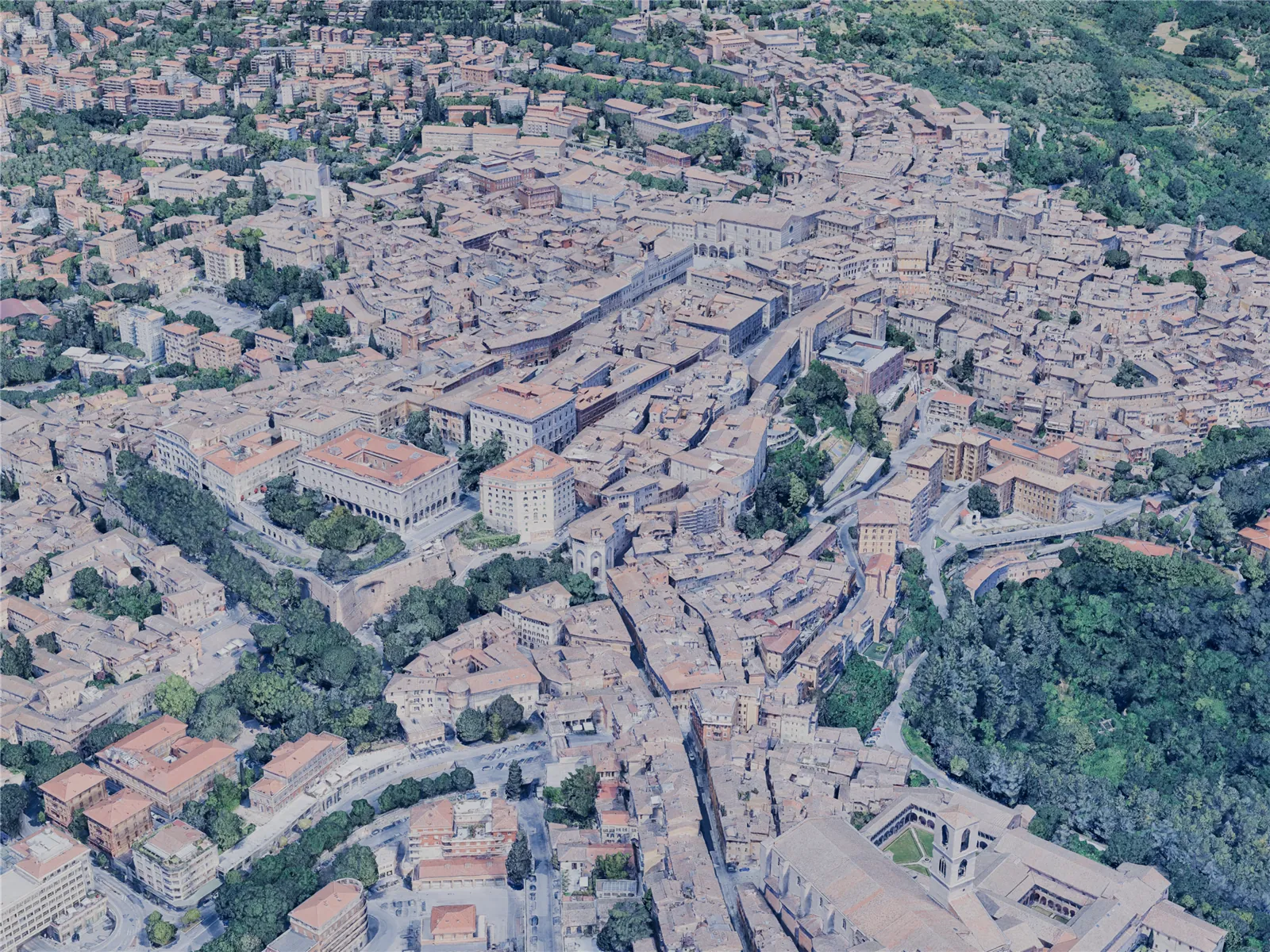 Perugia City, Italy (2025) 3D Model main preview