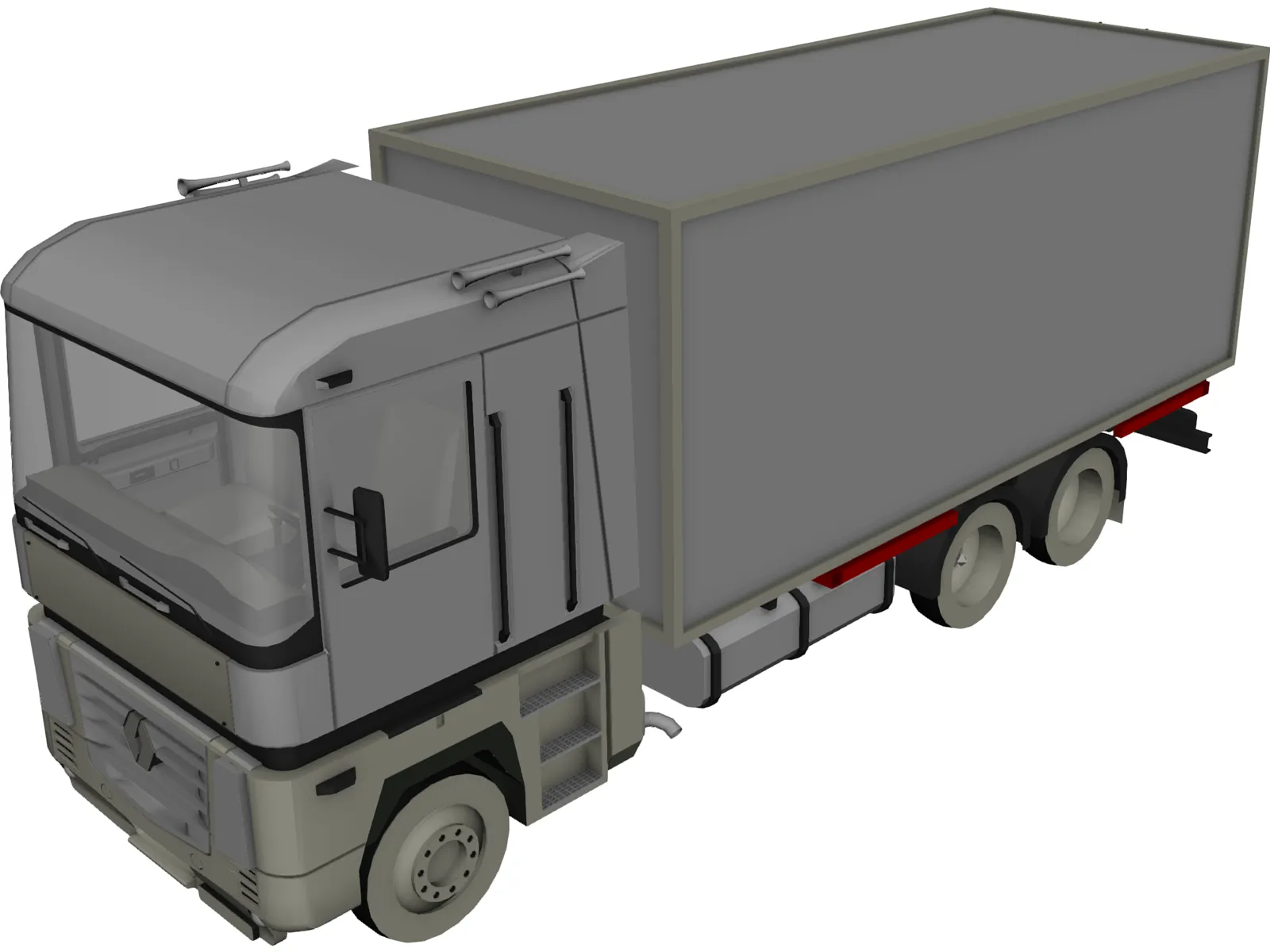 Renault Magnum Box 3D Model main preview