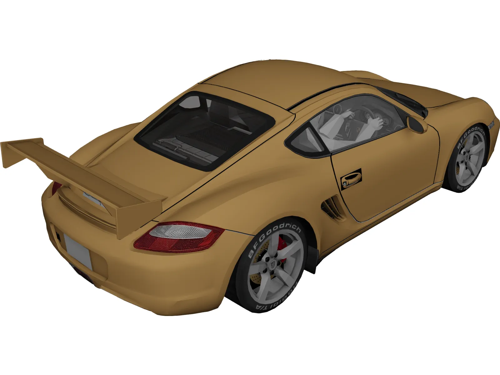 Porsche Cayman S 3D Model main preview