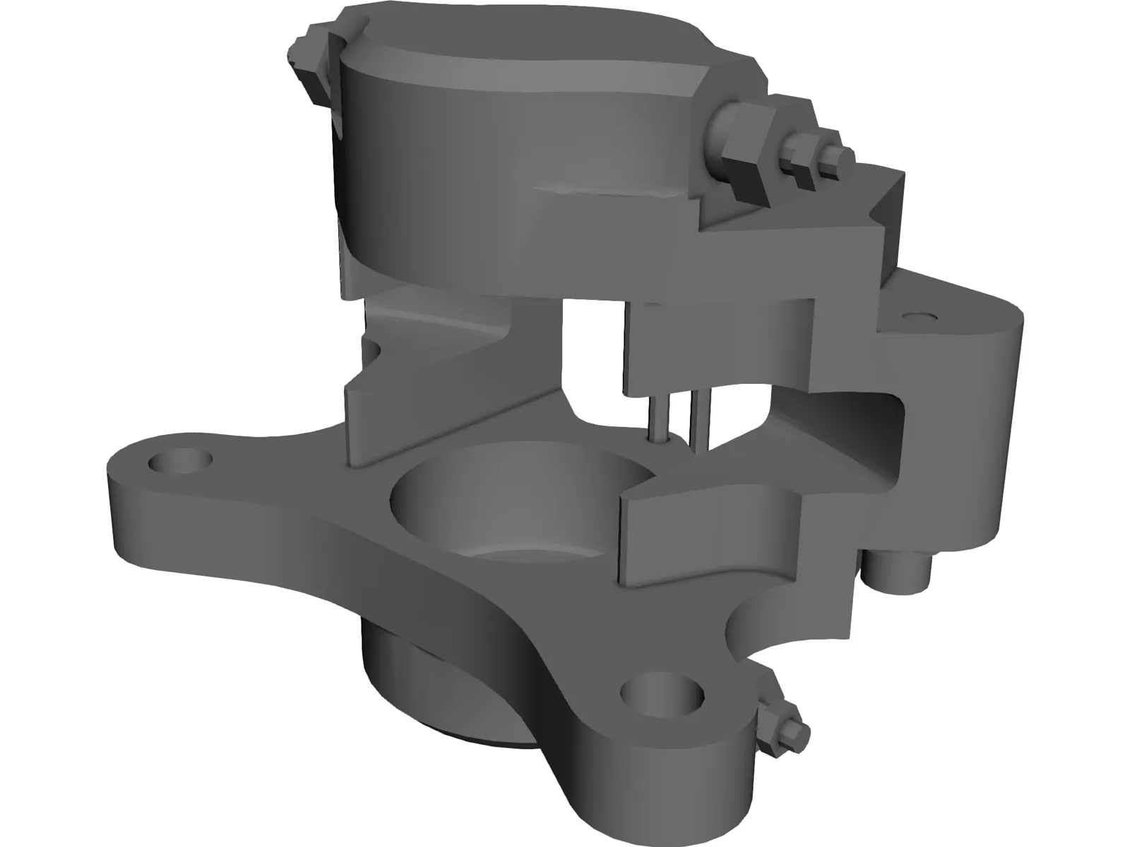 Brake Caliper 3D Model main preview